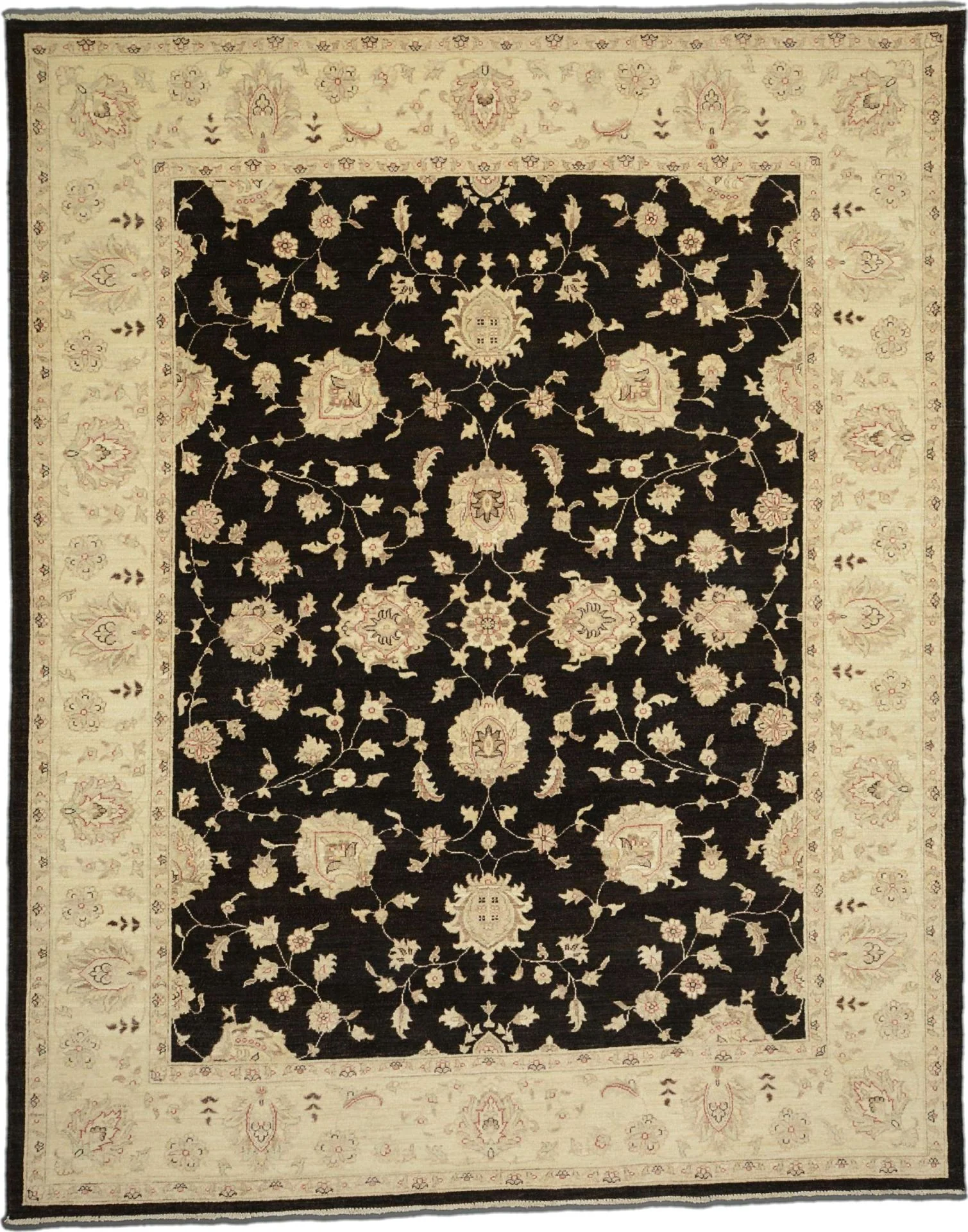 Hand-Knotted Ziegler Pakistani Rug, 242 × 304 cm, Wool