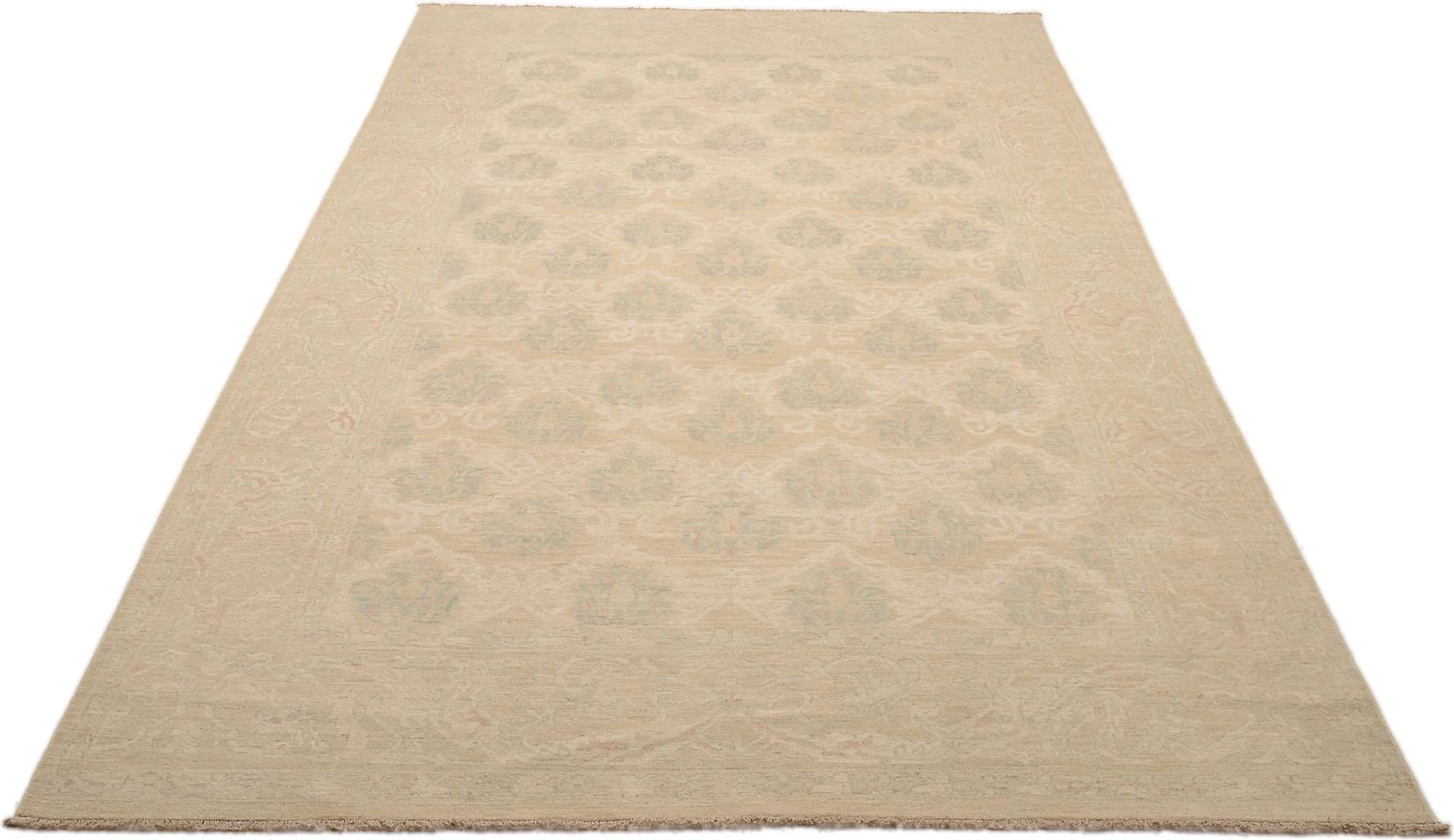 Alternative view of Hand-Knotted Ziegler Pakistani Rug, 214 × 371 cm, Wool