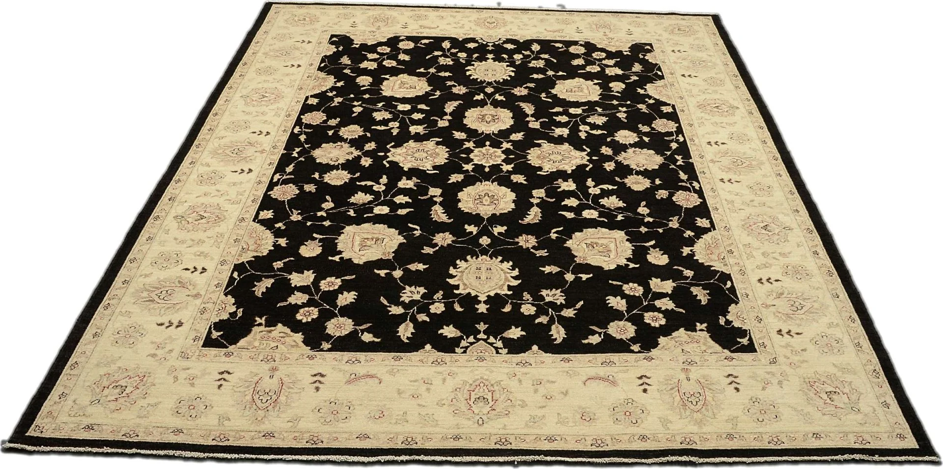 Alternative view of Hand-Knotted Ziegler Pakistani Rug, 242 × 304 cm, Wool