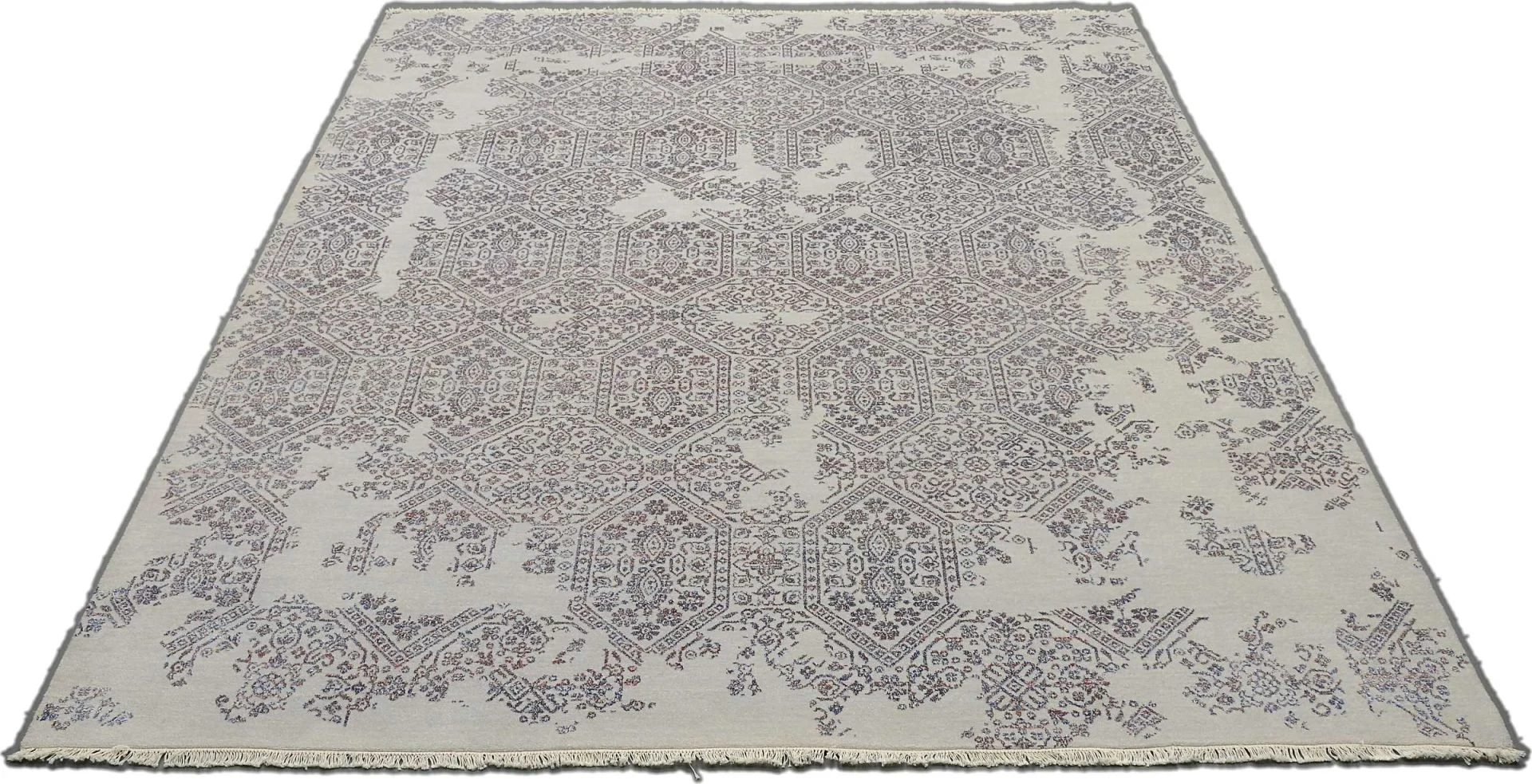 Alternative view of Hand-Knotted Indian Rug, 250 × 300 cm, Wool