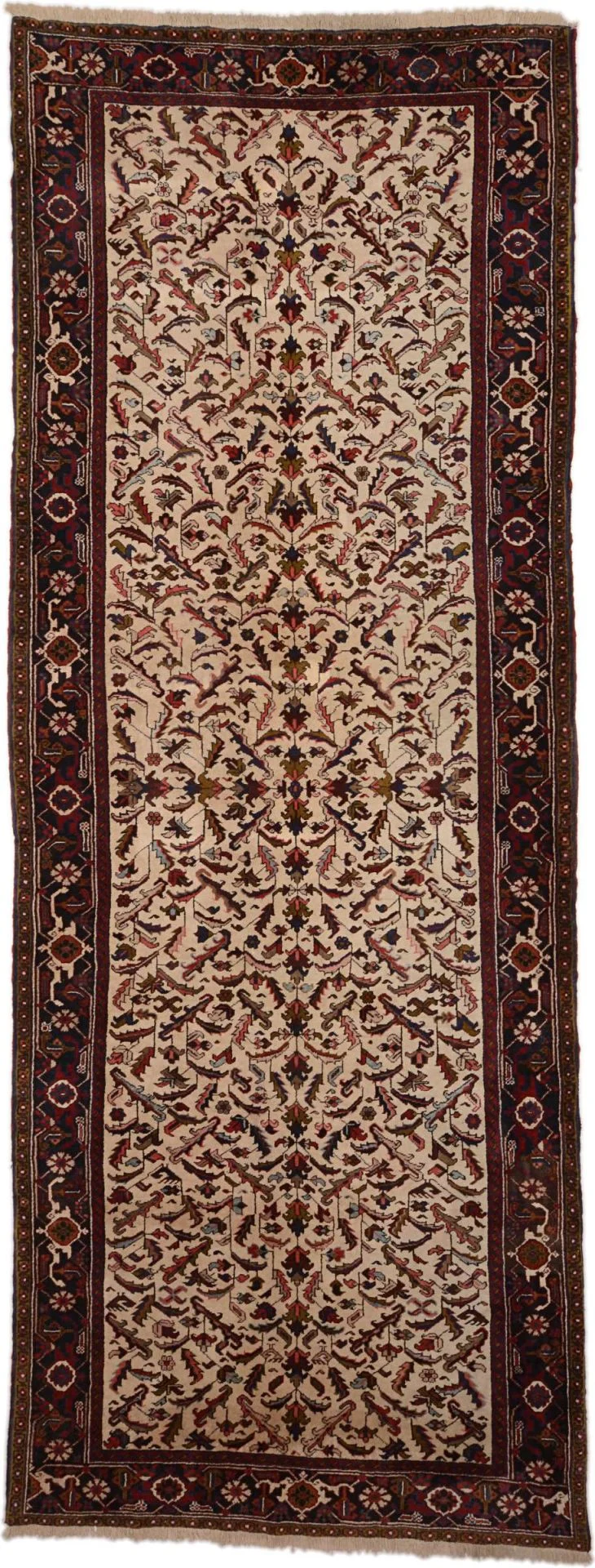Hand-Knotted Heriz Persian Rug, 160 × 420 cm, Wool