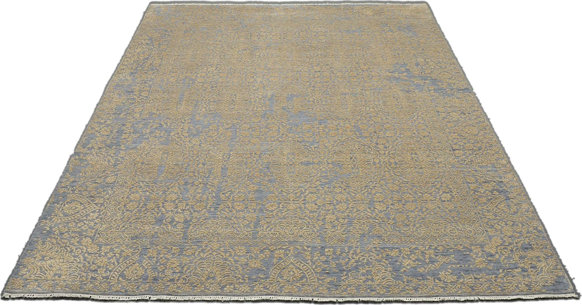 Alternative view of Hand-Knotted Indian Rug, 250 × 300 cm, Wool