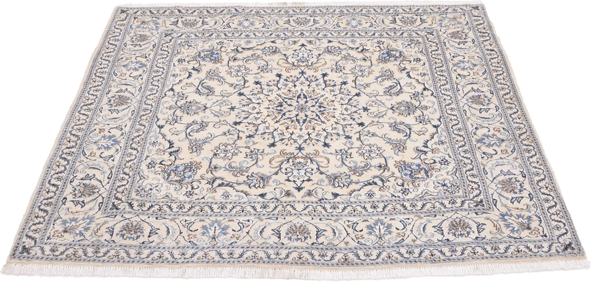 Alternative view of Nain Persian Rug 200 × 205 cm in Wool, hand-knotted