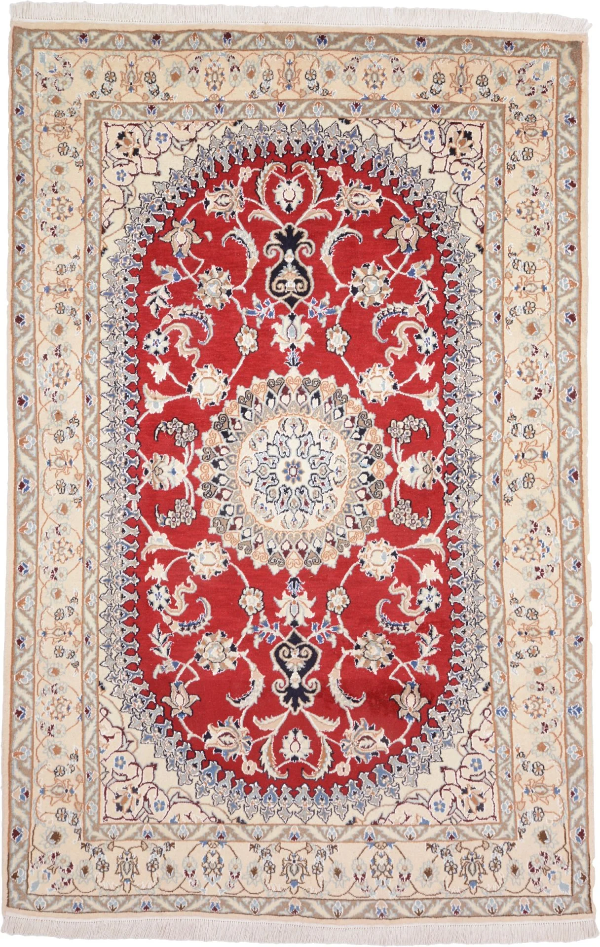 Hand-Knotted Nain Persian Rug, 209 × 311 cm, Wool