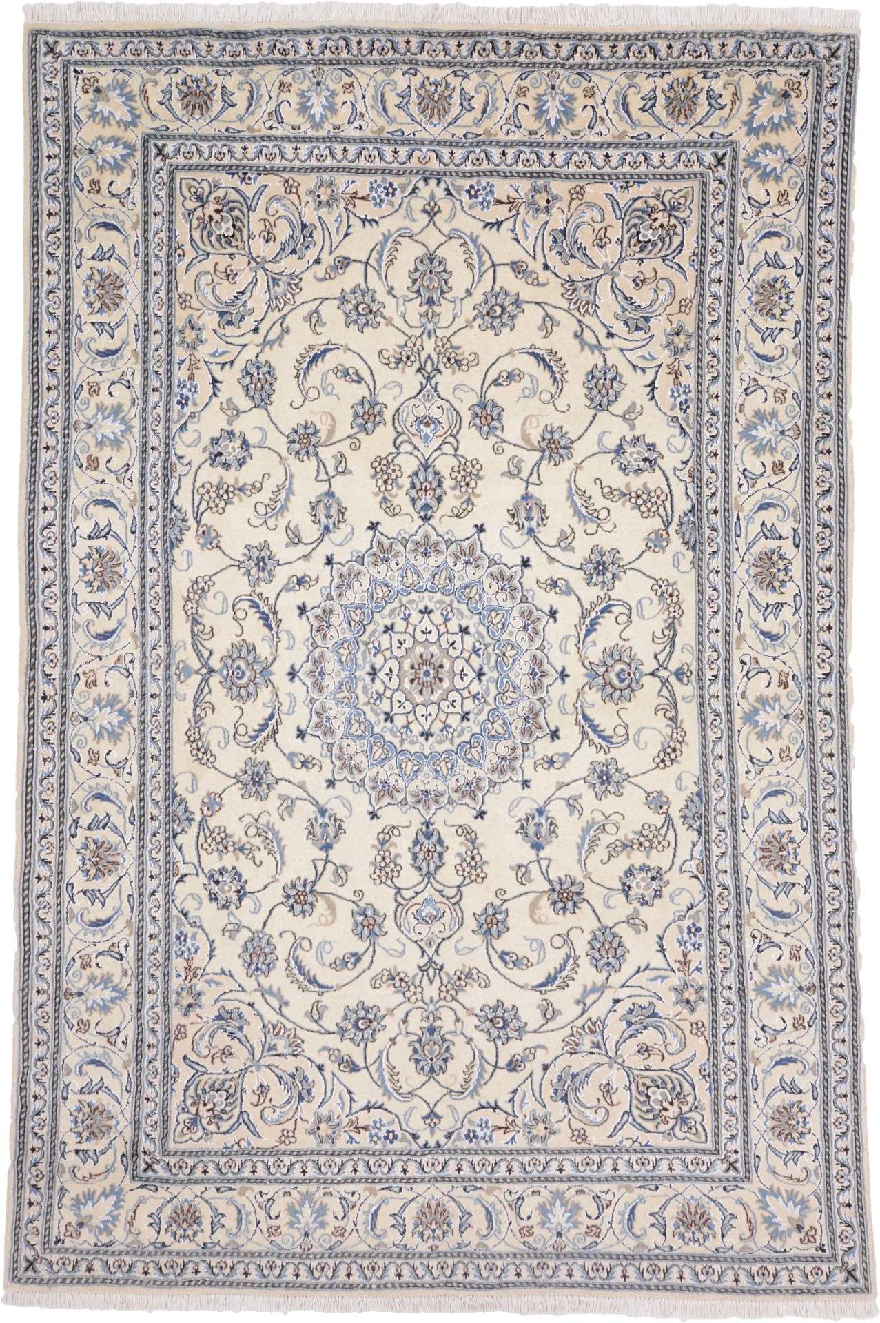 Nain Persian Rug 201 × 302 cm in Wool, hand-knotted