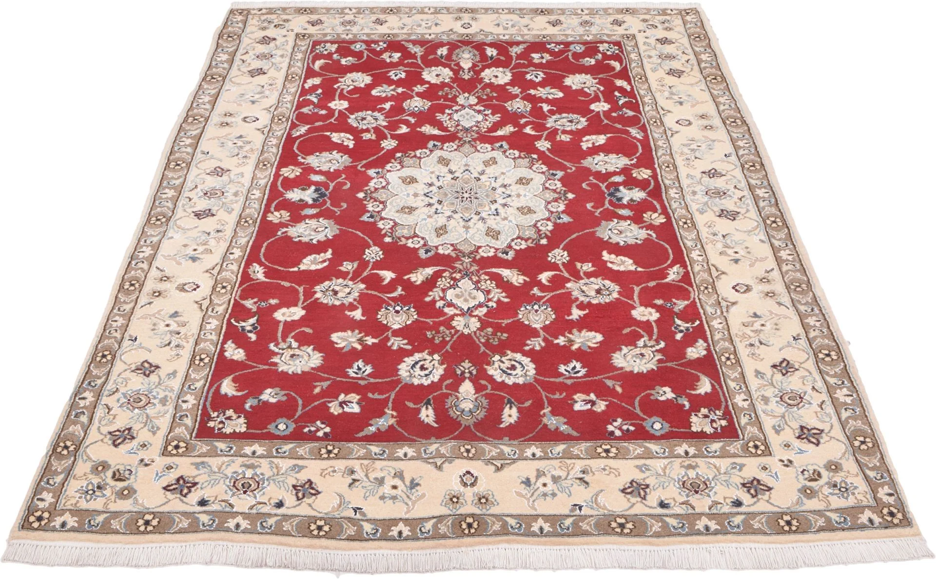 Alternative view of Wool Nain Persian Rug 202 × 305 cm, hand-knotted