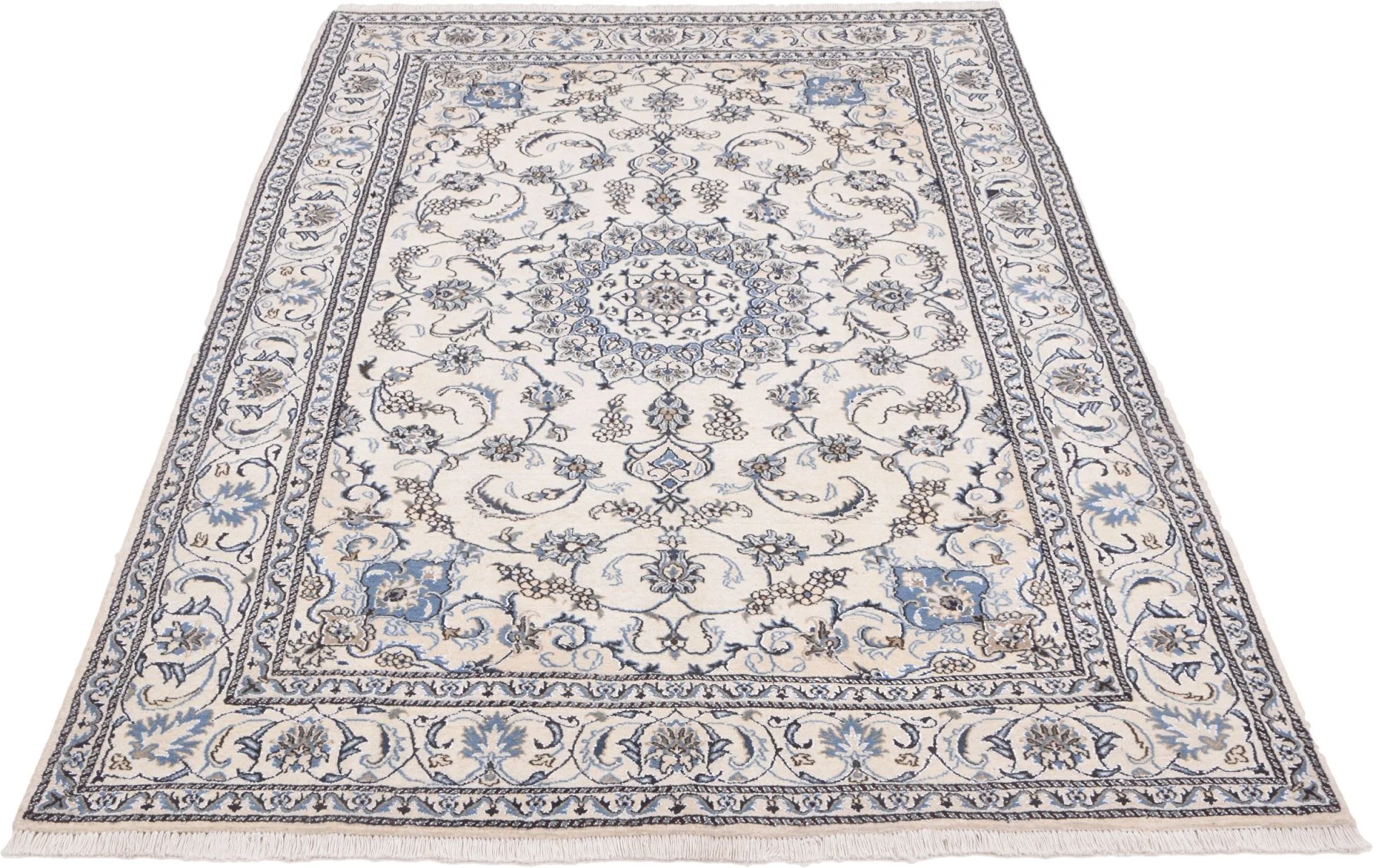 Alternative view of Hand-Knotted Nain Persian Rug, 195 × 308 cm, Wool