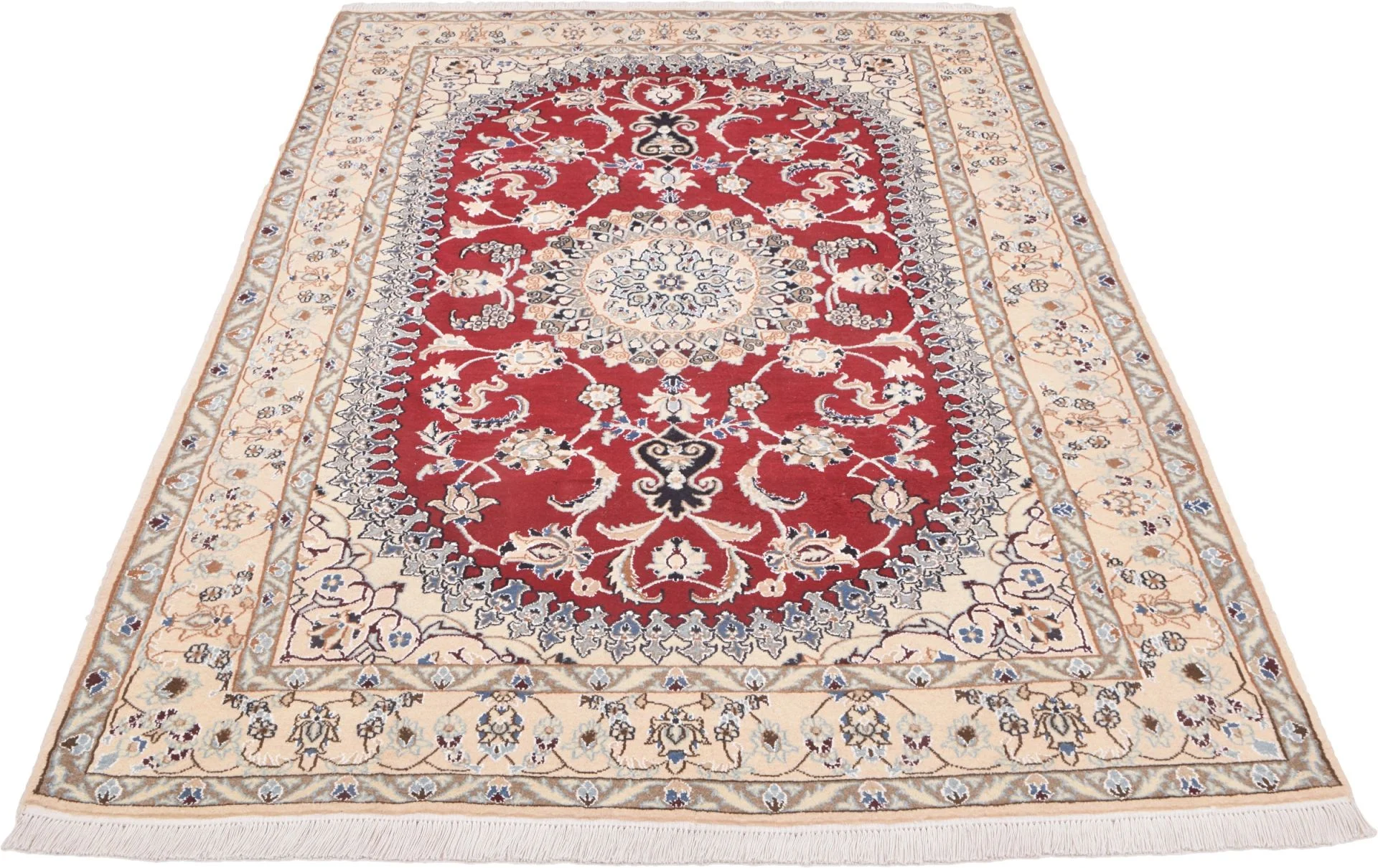 Alternative view of Hand-Knotted Nain Persian Rug, 209 × 311 cm, Wool