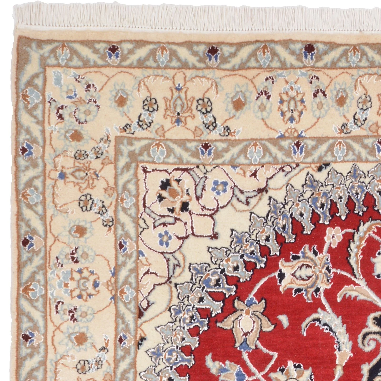 Hand-Knotted Nain Persian Rug, 209 × 311 cm, Wool - Image 6