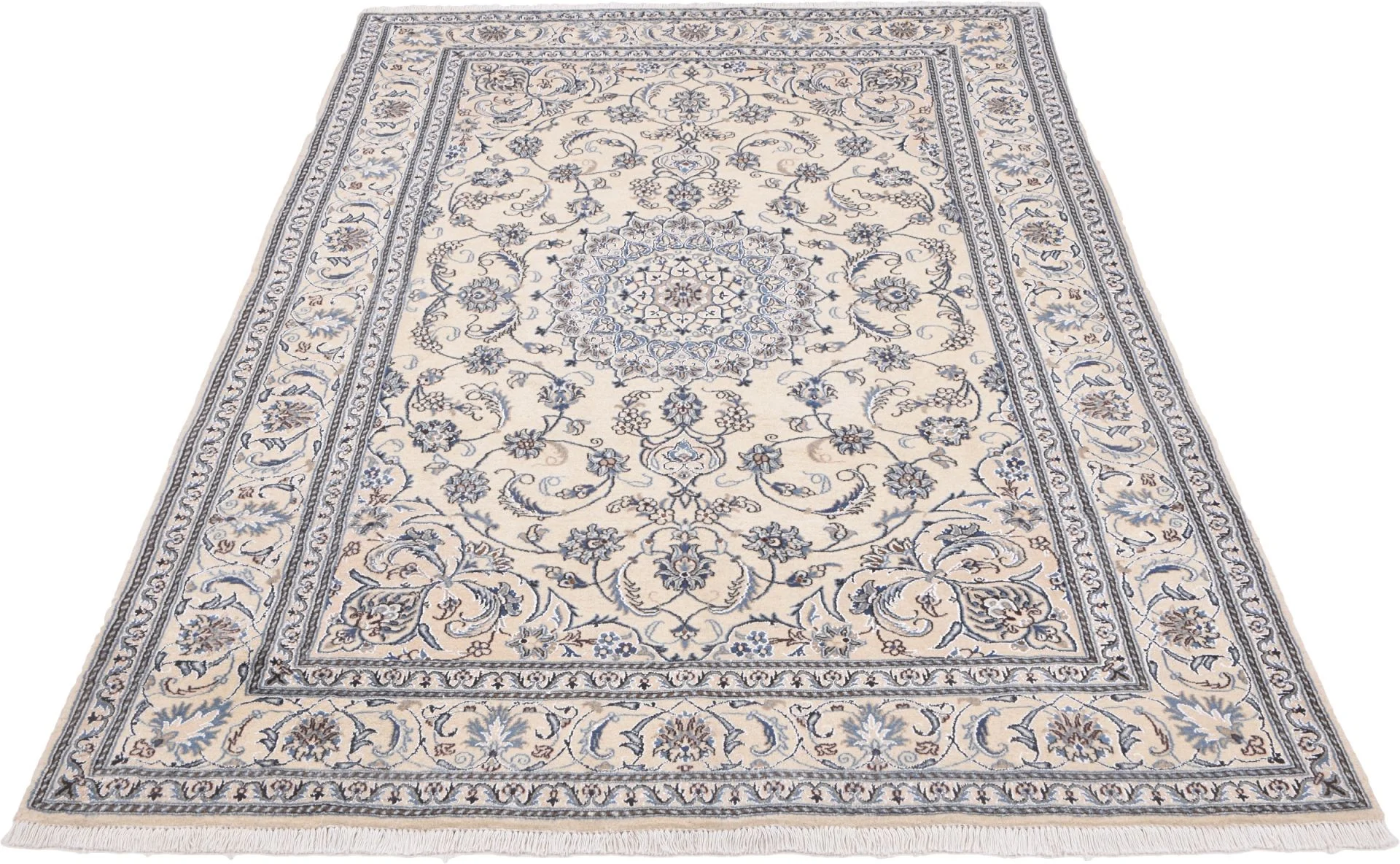 Alternative view of Nain Persian Rug 201 × 302 cm in Wool, hand-knotted