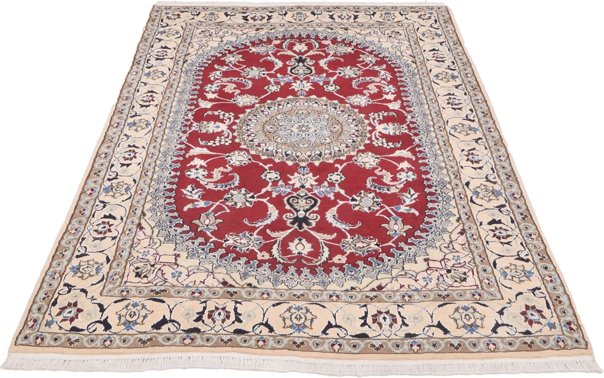 Alternative view of Hand-Knotted Nain Persian Rug, 201 × 310 cm, Wool