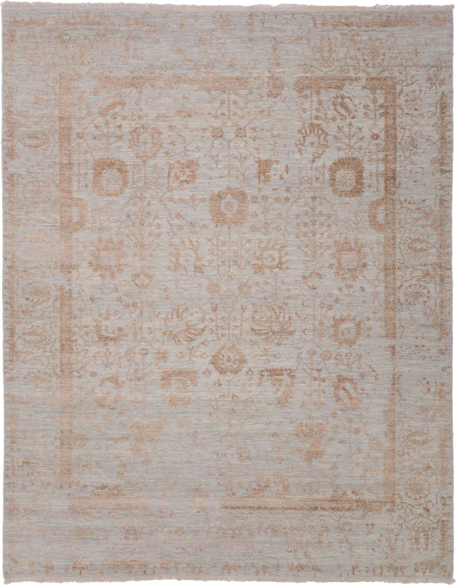 Indian Rug 246 × 309 cm in Wool, hand-knotted