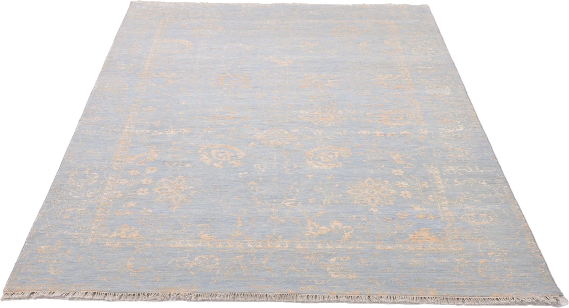 Alternative view of Hand-Knotted Indian Rug, 199 × 298 cm, Wool