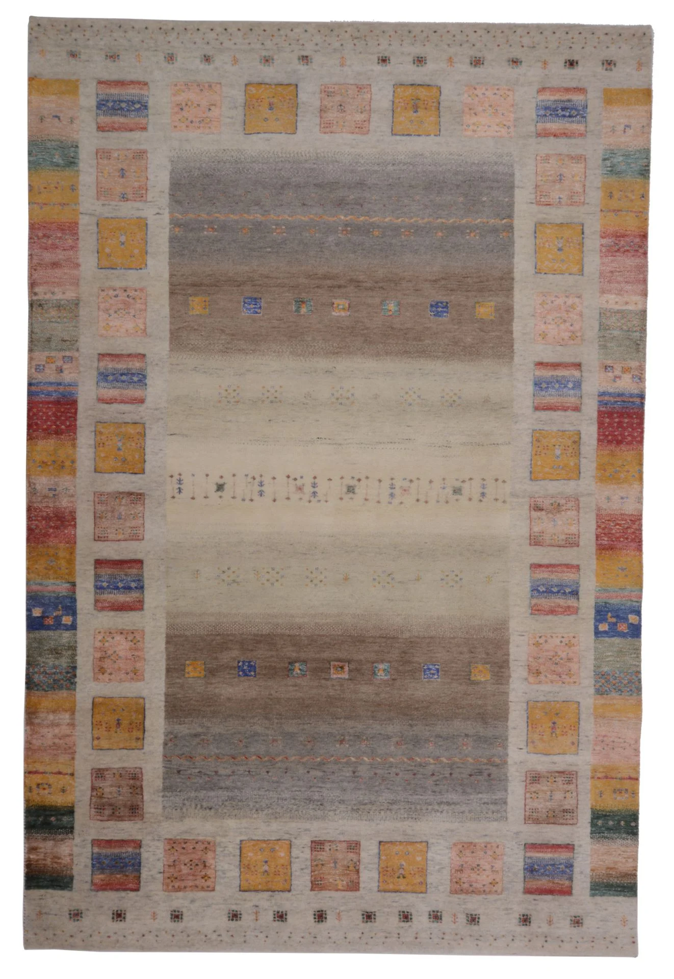 Loribaft Indian Rug 201 × 302 cm in Wool & Silk, hand-knotted