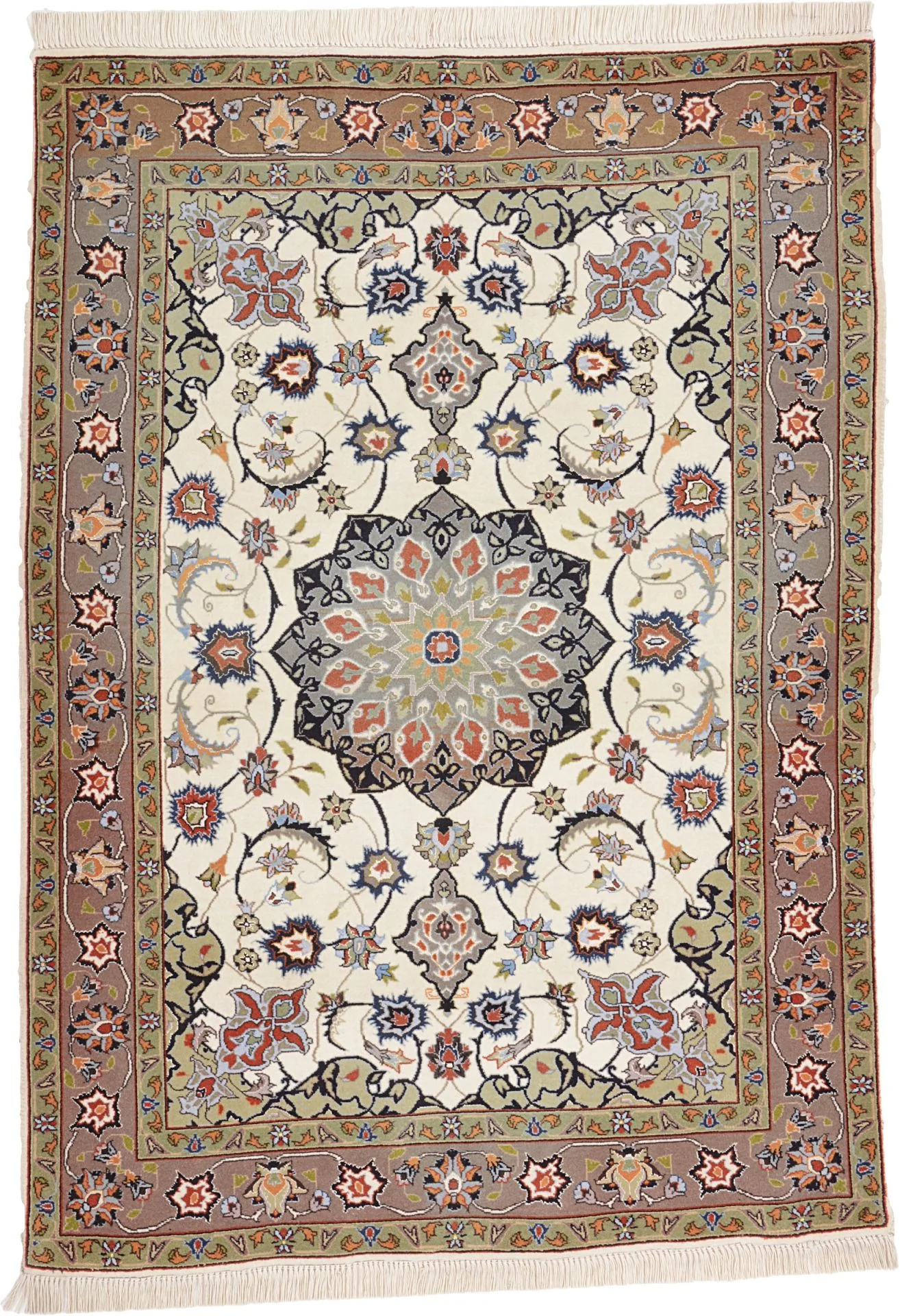Tabriz Persian Rug 100 × 162 cm in Wool, hand-knotted