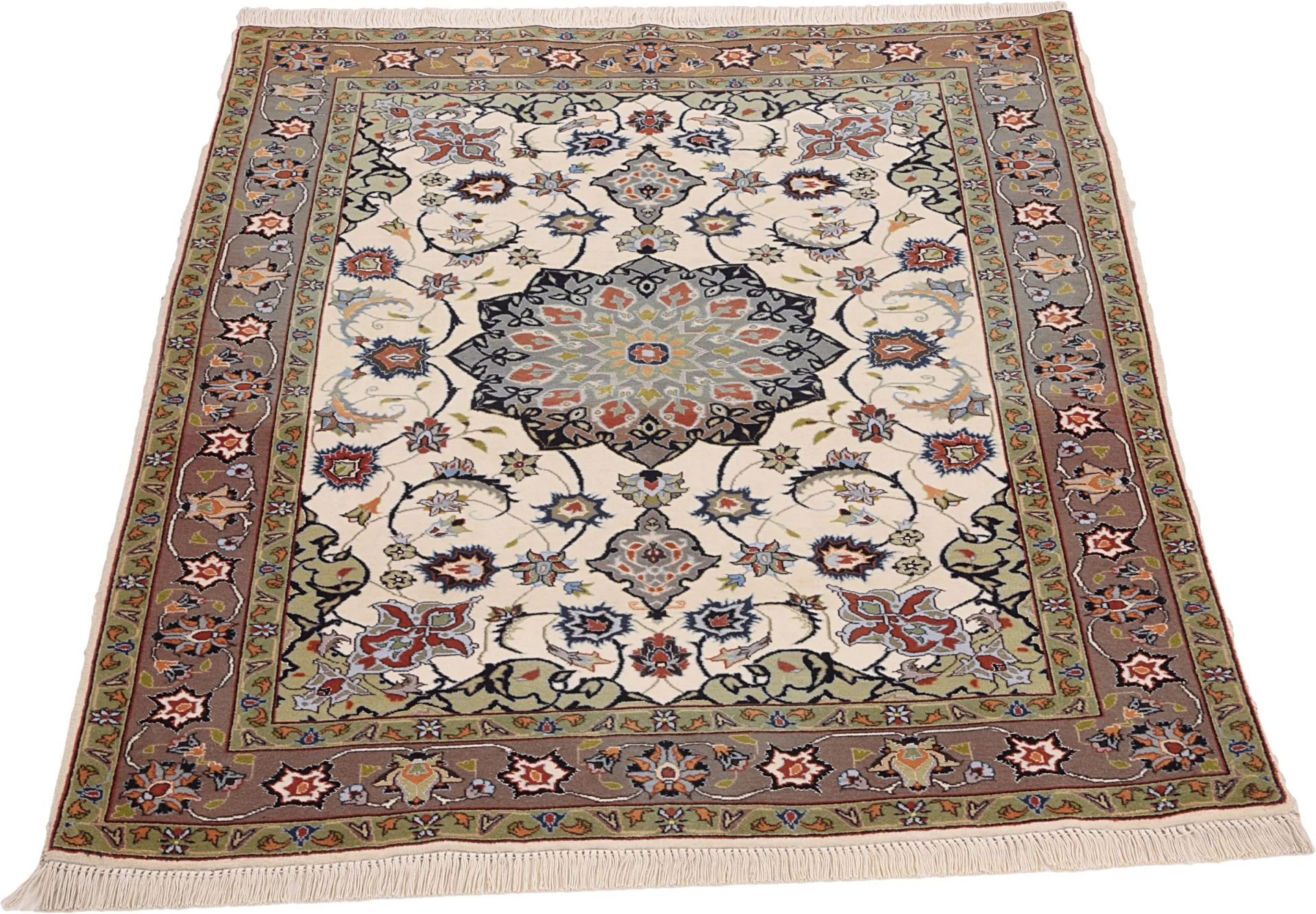 Alternative view of Tabriz Persian Rug 100 × 162 cm in Wool, hand-knotted