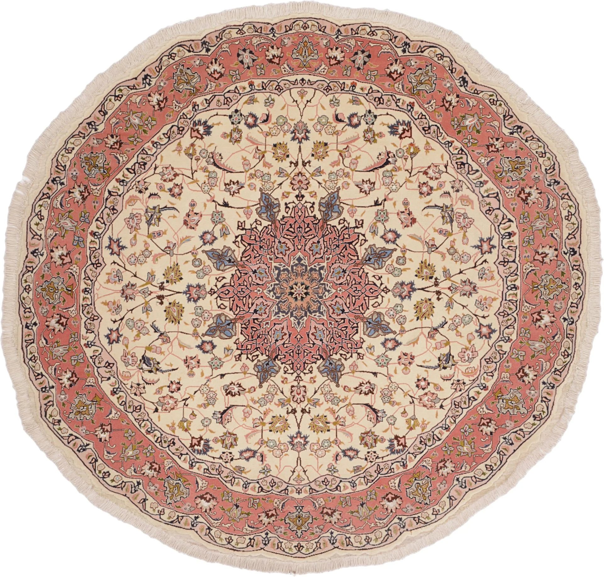 Wool Tabriz Persian Rug 195 × 195 cm, hand-knotted