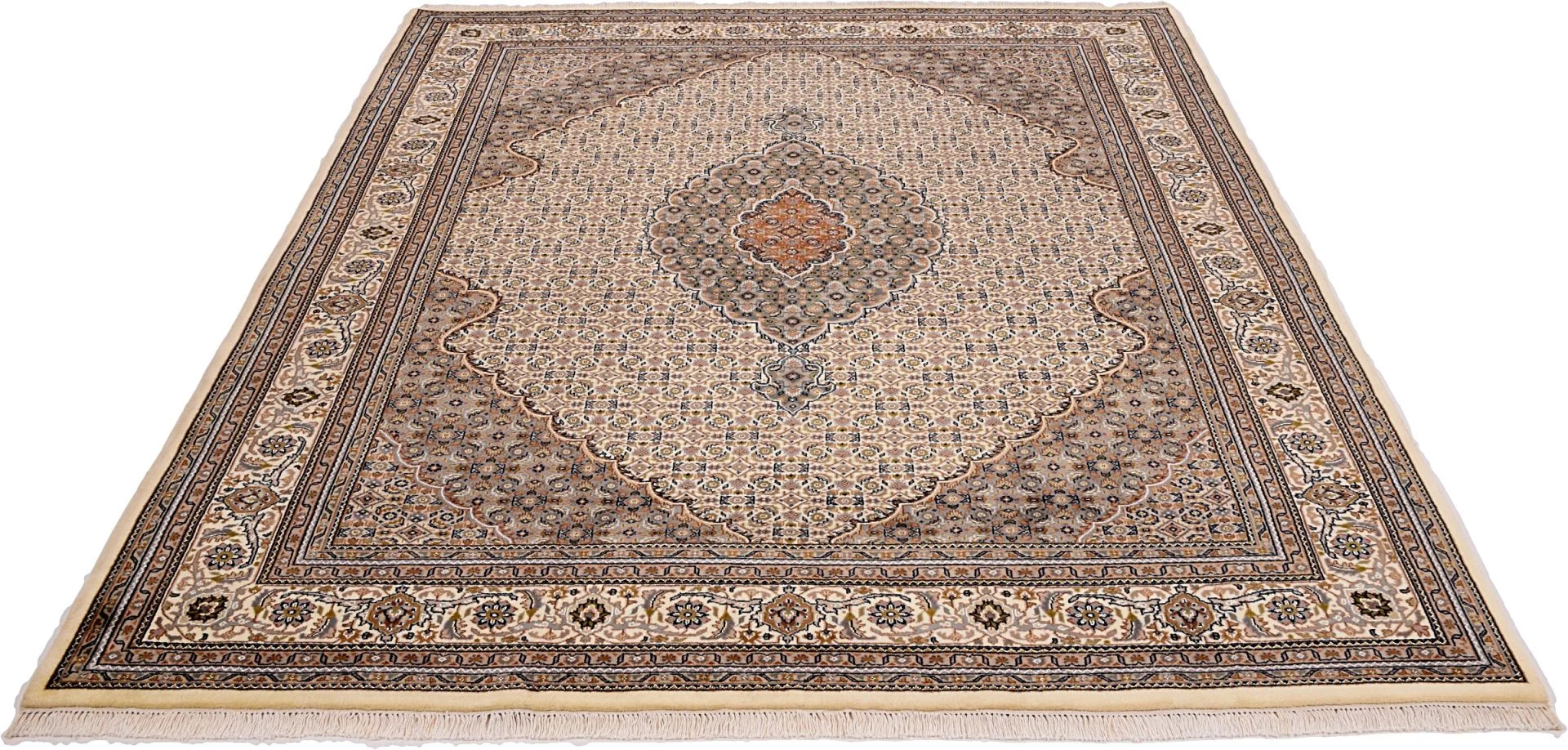 Tabriz Indian Rug 253 × 297 cm in Wool, hand-knotted - Image 3