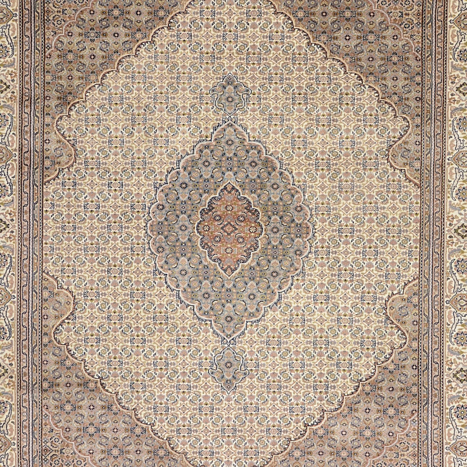 Wool Tabriz Indian Rug 251 × 296 cm, hand-knotted - Image 6