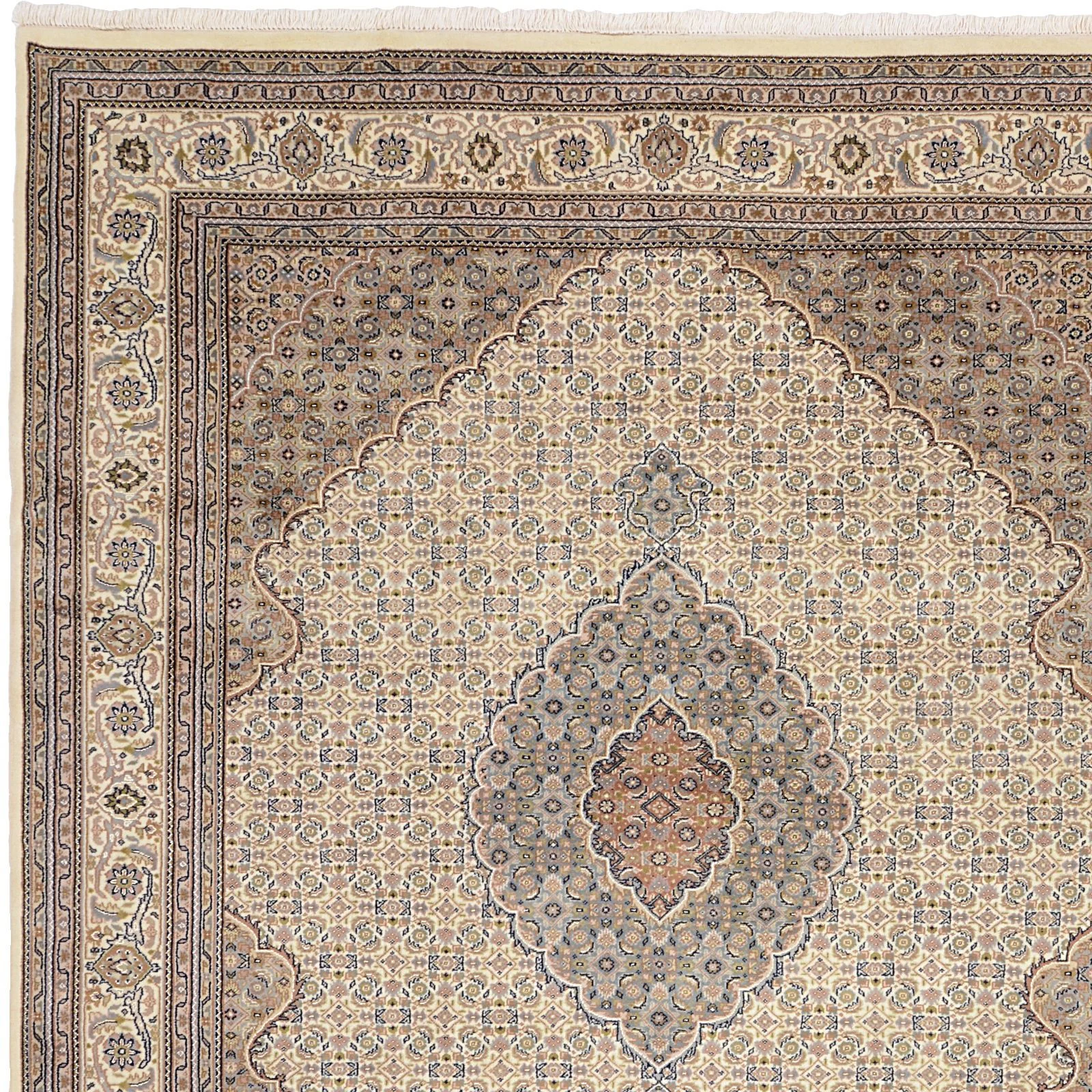 Wool Tabriz Indian Rug 251 × 296 cm, hand-knotted - Image 7