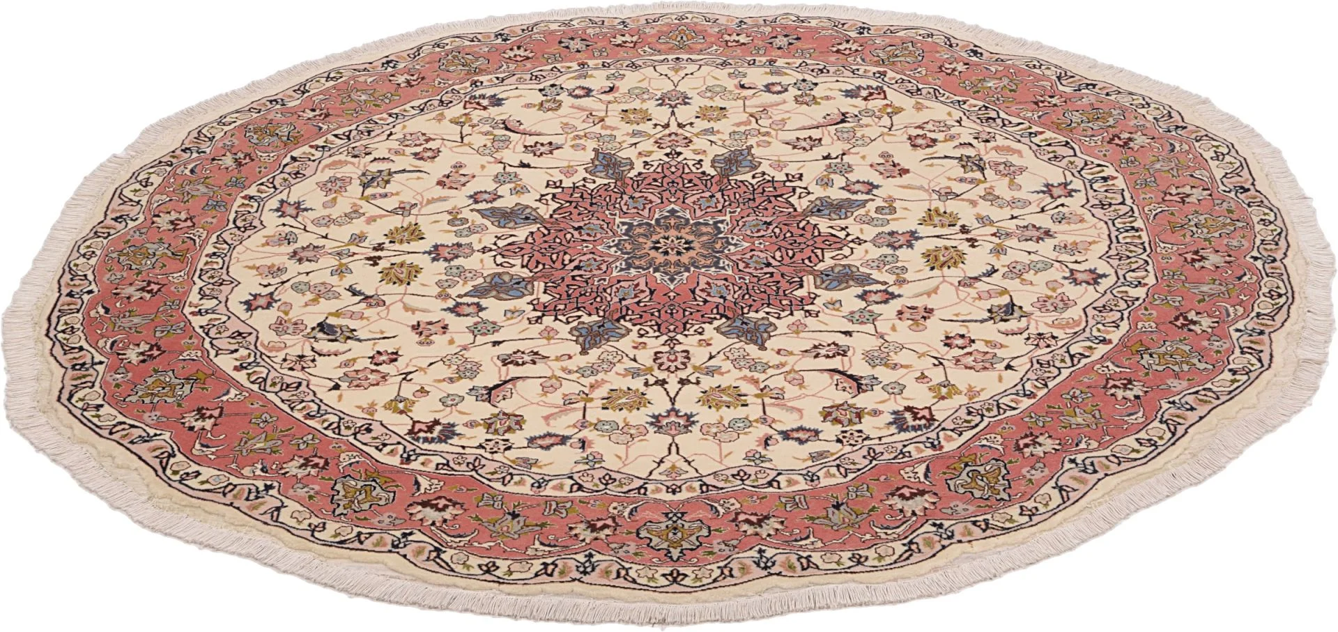 Alternative view of Wool Tabriz Persian Rug 195 × 195 cm, hand-knotted