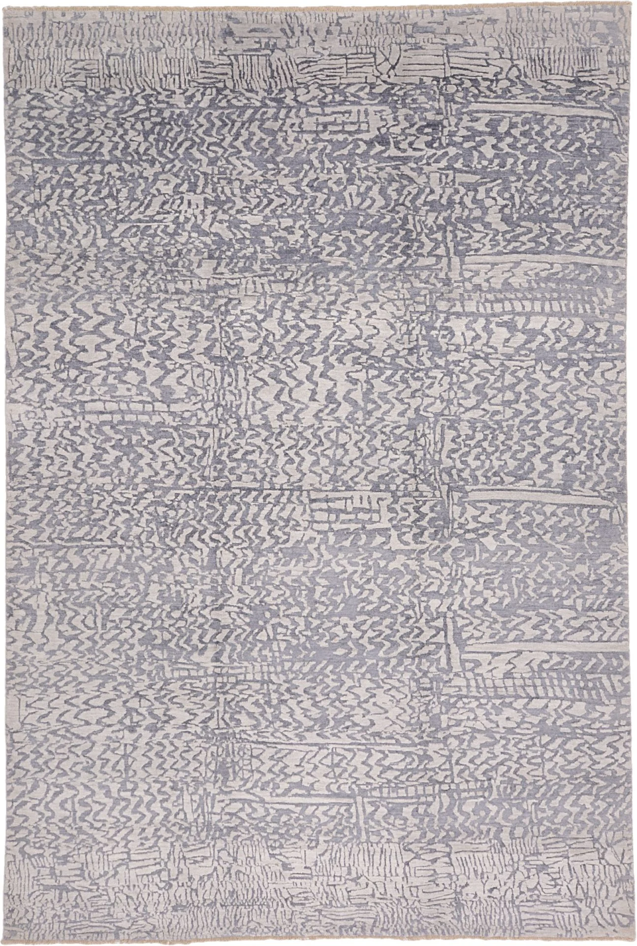 Wool Indian Rug 203 × 300 cm, hand-knotted