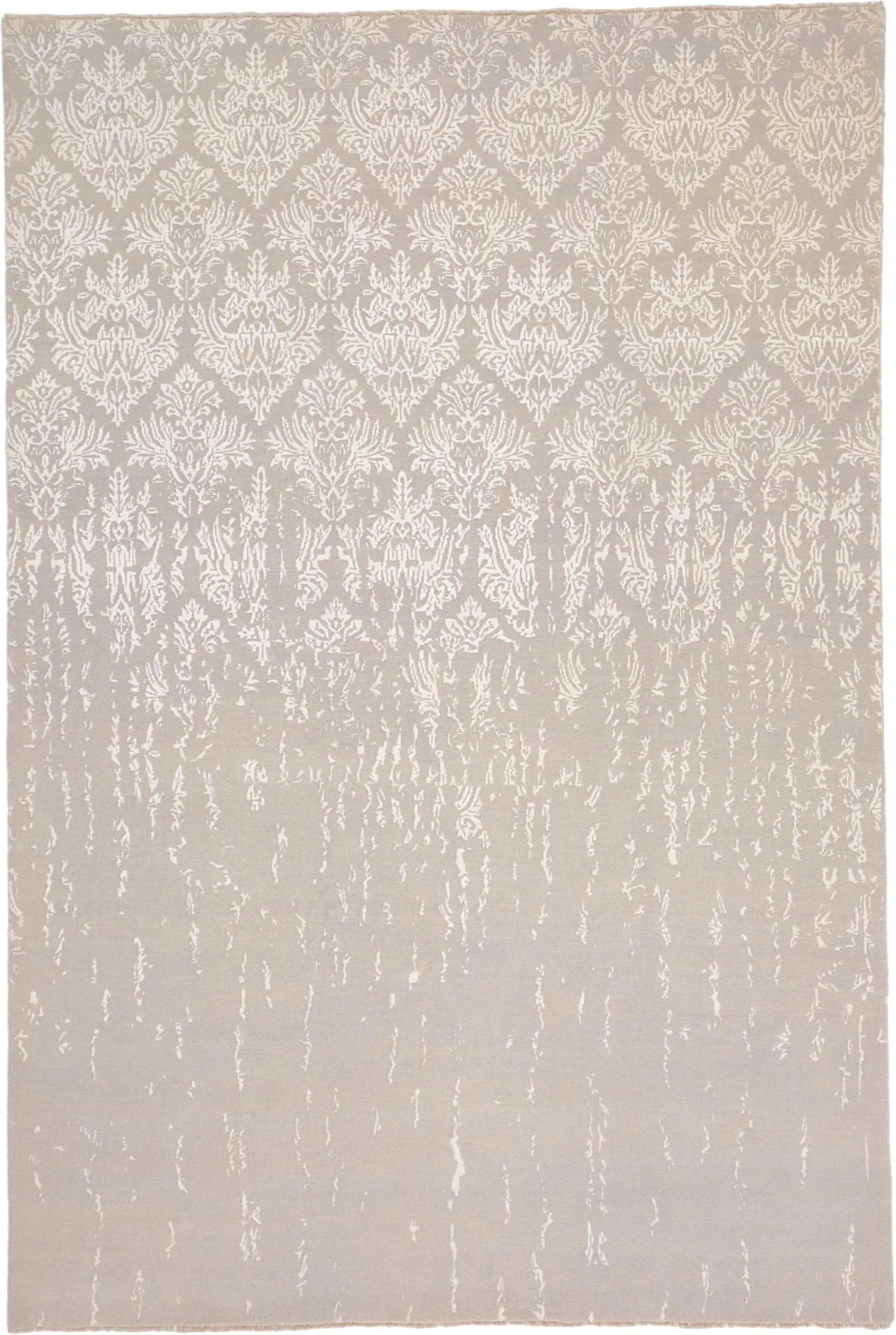 Wool Indian Rug 204 × 303 cm, hand-knotted