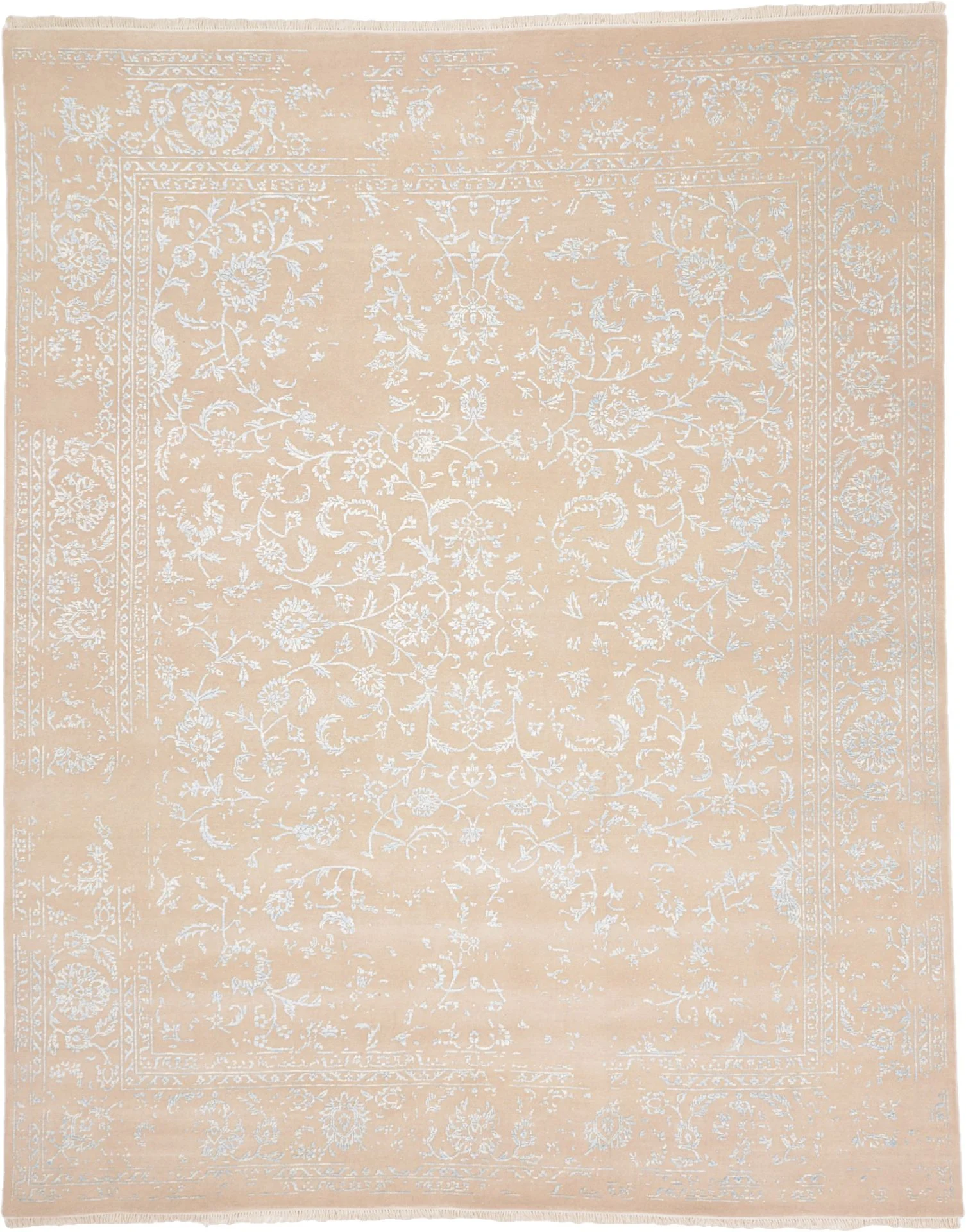 Wool Indian Rug 240 × 299 cm, hand-knotted