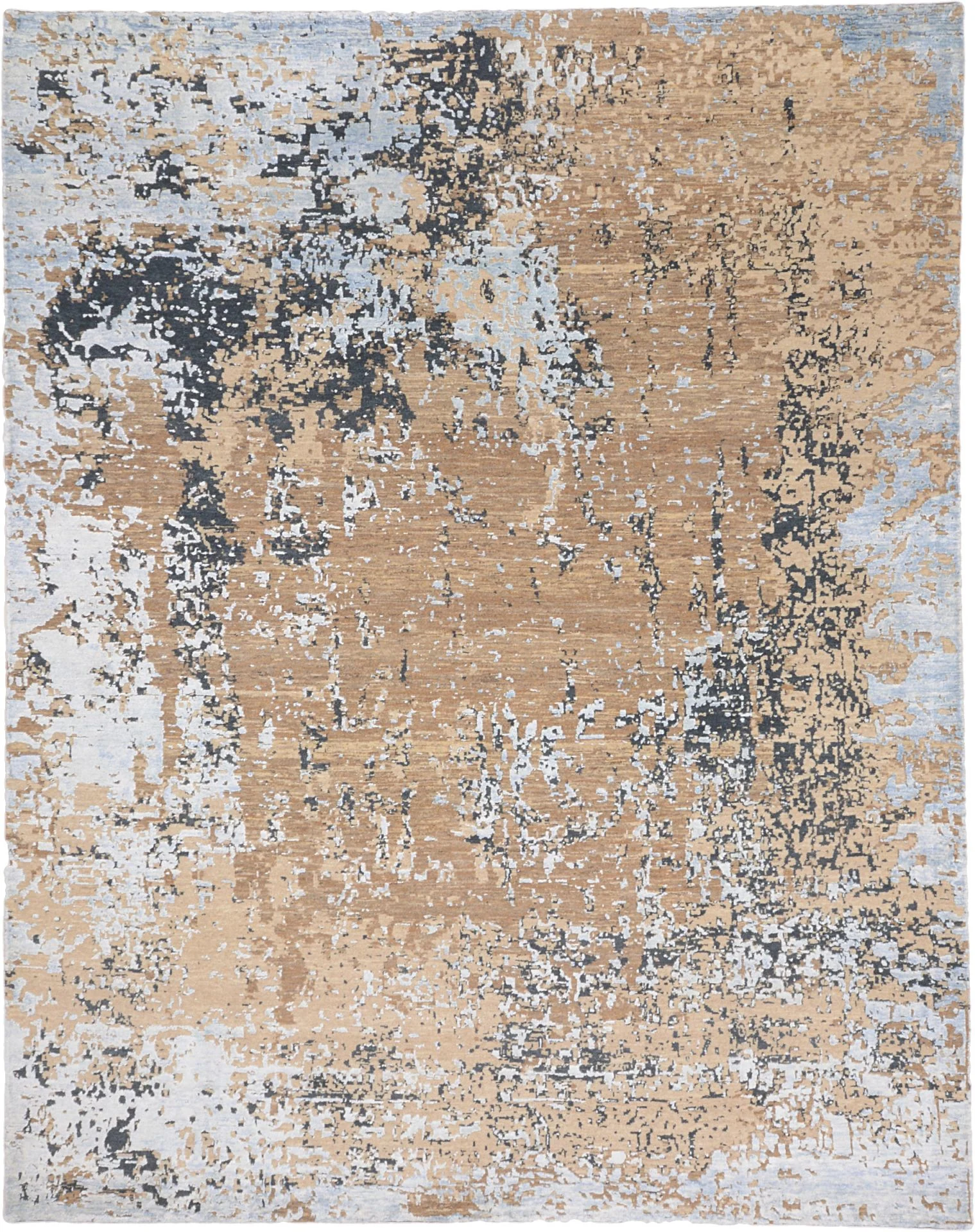 Hand-Knotted Indian Rug, 238 × 301 cm, Wool