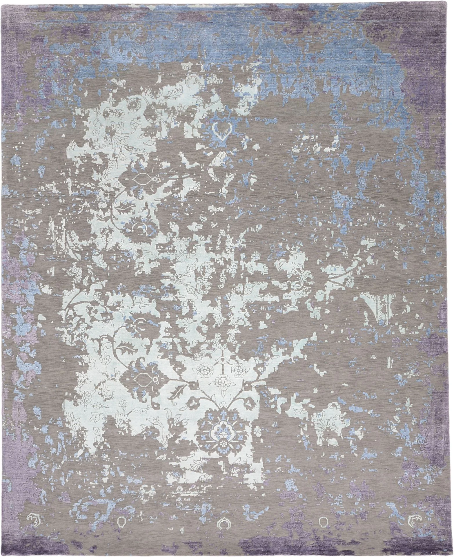 Indian Rug 245 × 302 cm in Wool, hand-knotted