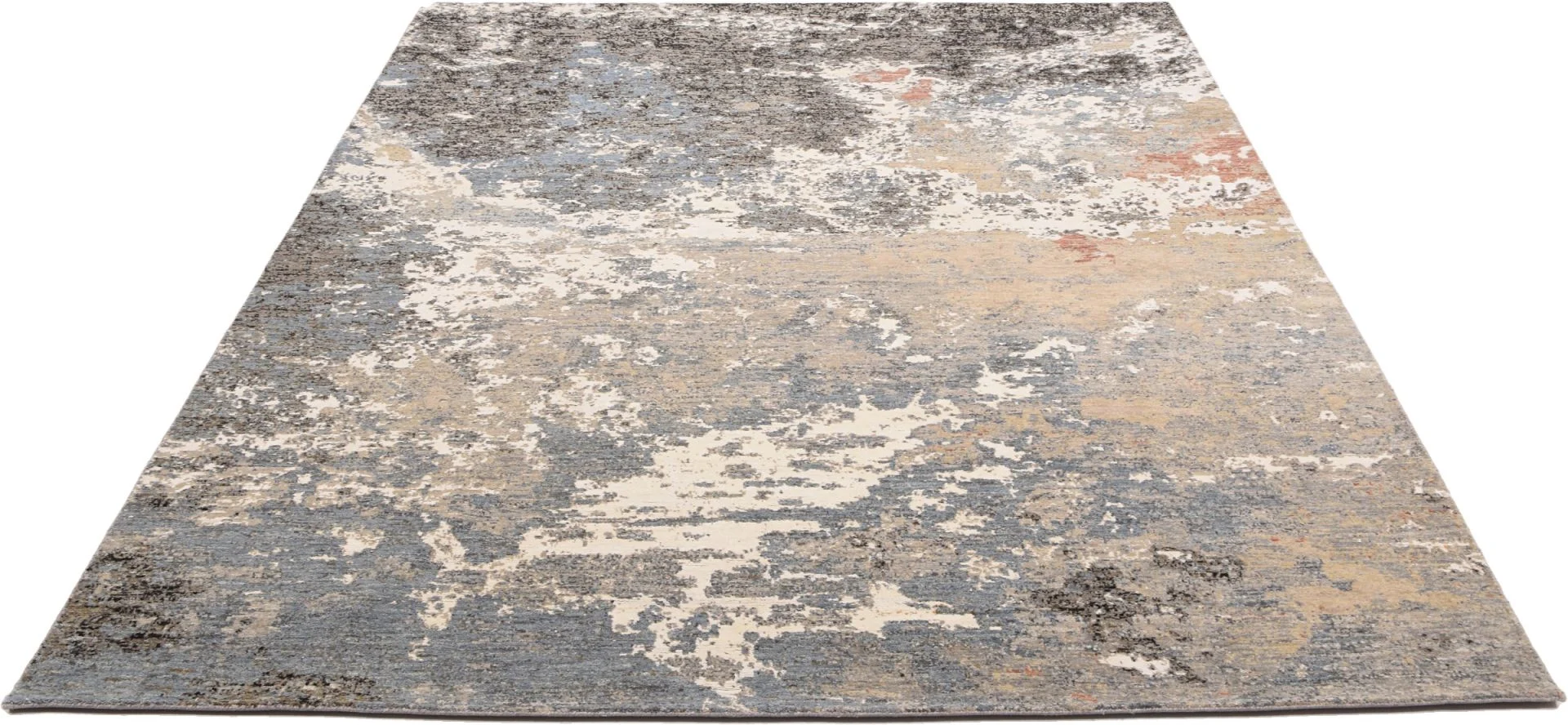 Alternative view of Hand-Knotted Indian Rug, 244 × 306 cm, Silk