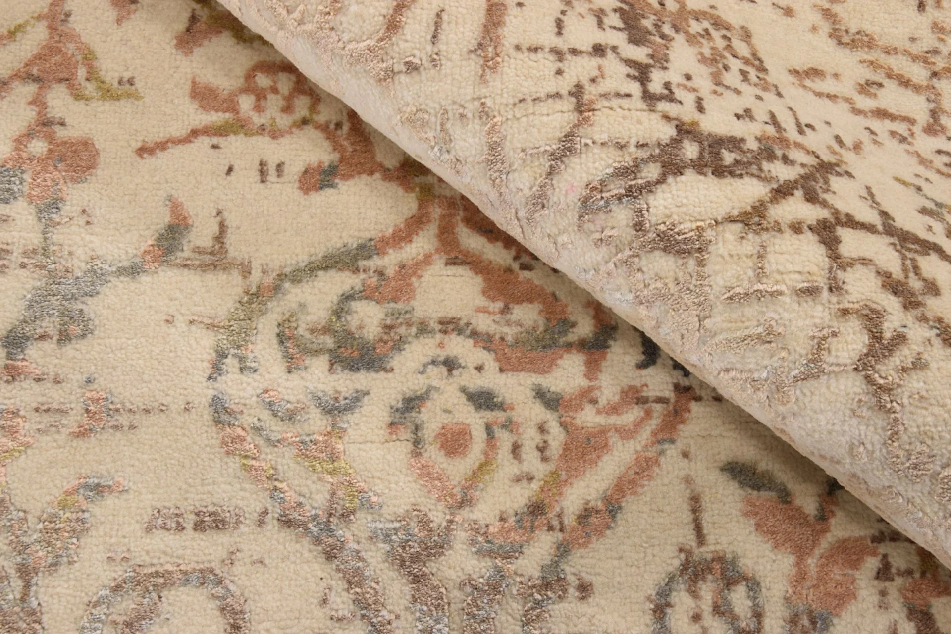 Farahan Indian Rug 270 × 361 cm in Silk, hand-knotted - Image 4