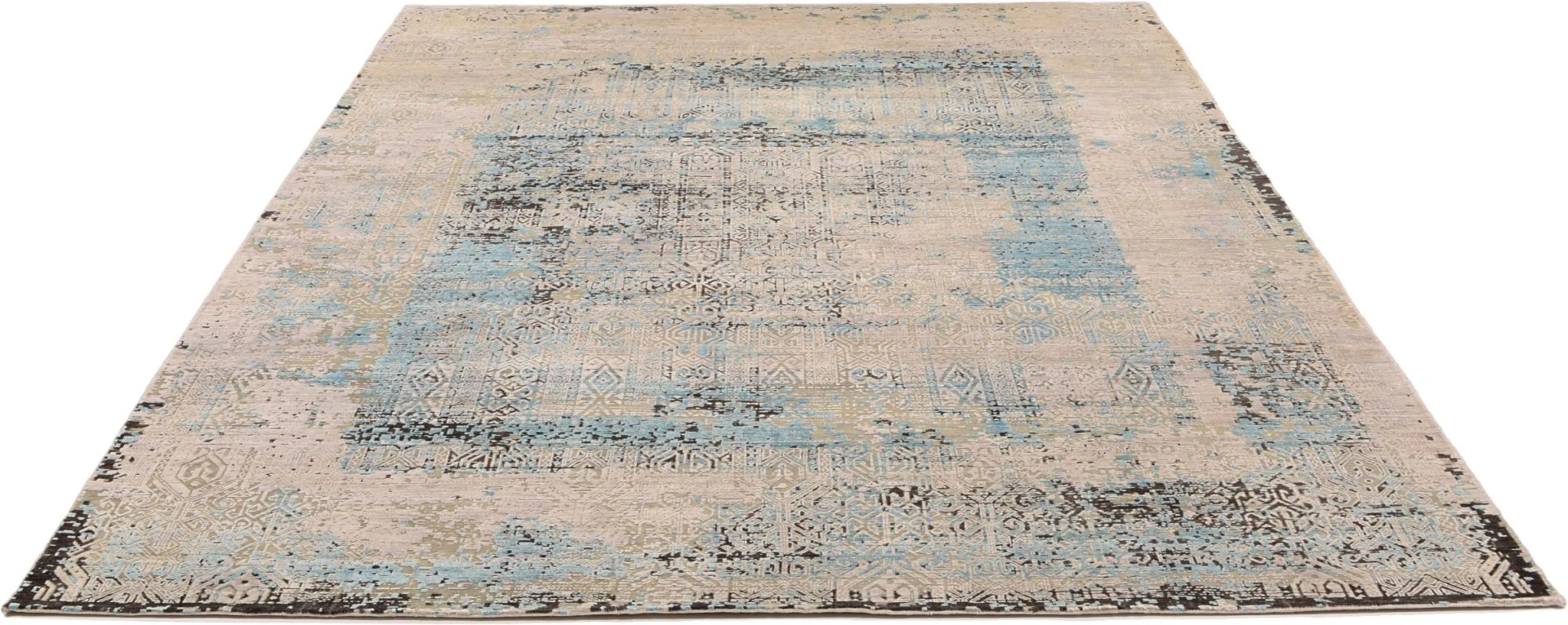 Alternative view of Indian Rug 267 × 364 cm in Wool & Silk, hand-knotted