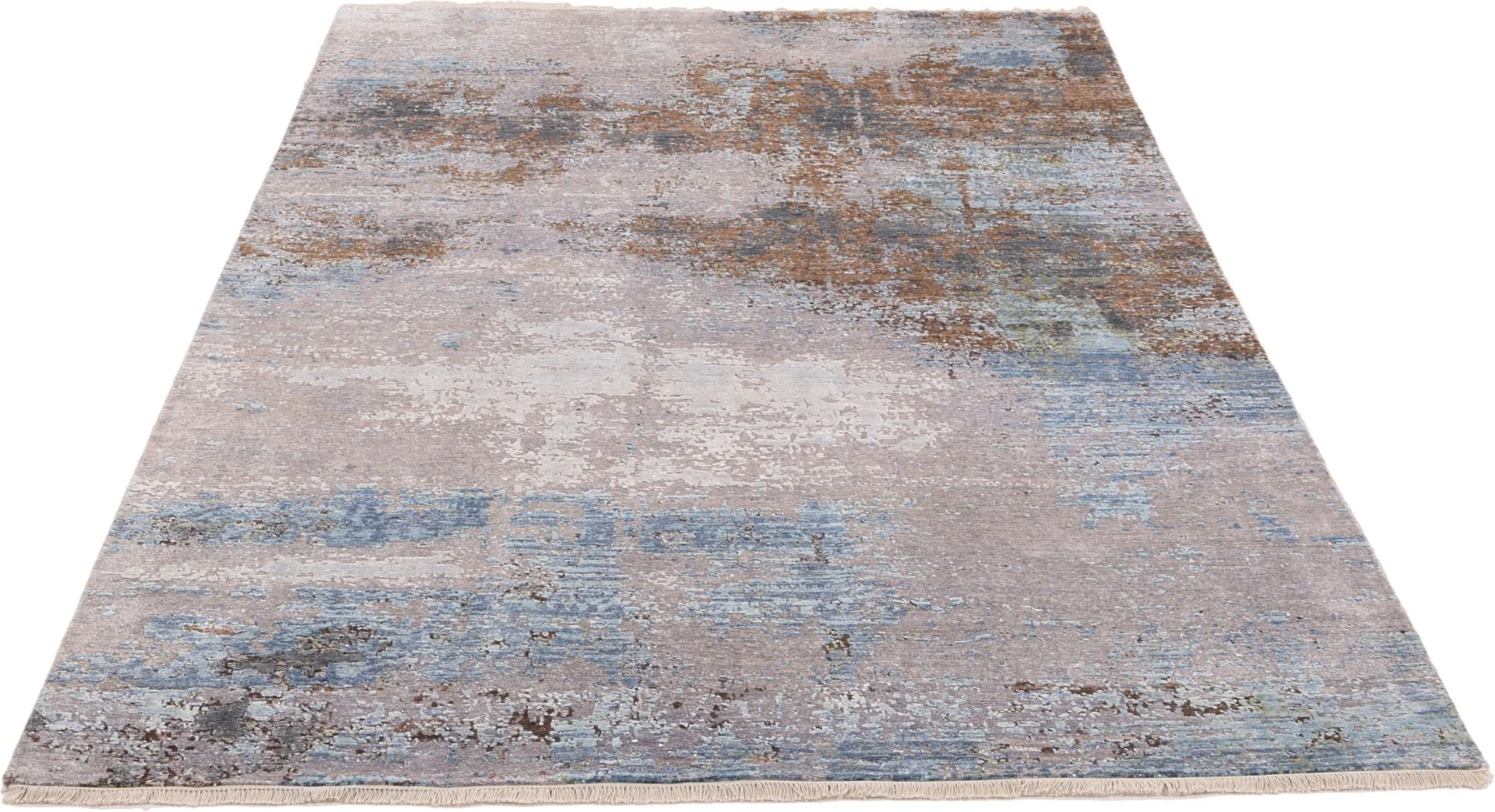 Alternative view of Silk Indian Rug 201 × 299 cm, hand-knotted