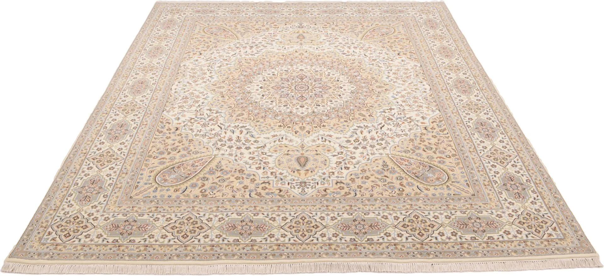 Alternative view of Hand-Knotted Tabriz Indian Rug, 243 × 302 cm