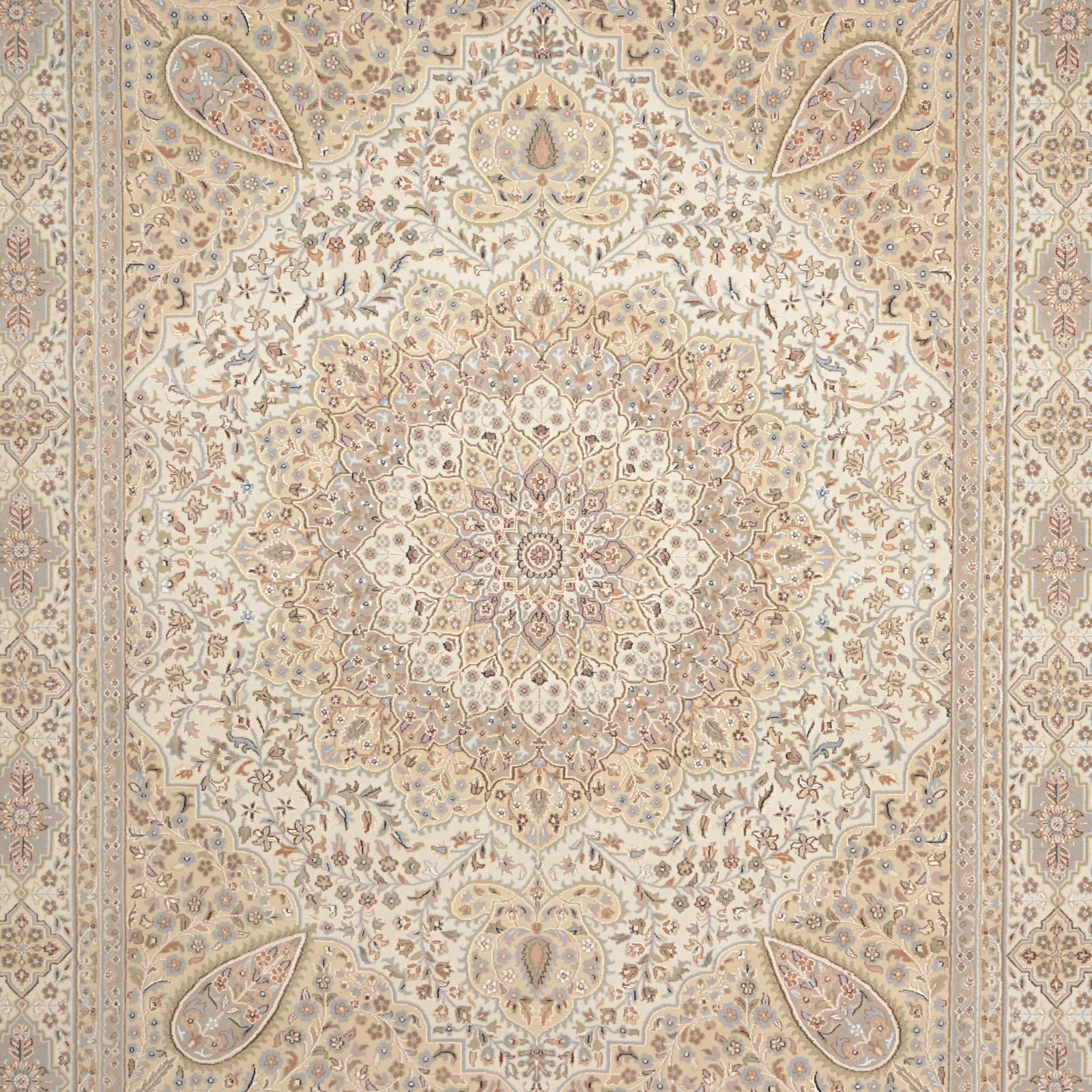 Hand-Knotted Tabriz Indian Rug, 243 × 302 cm - Image 5