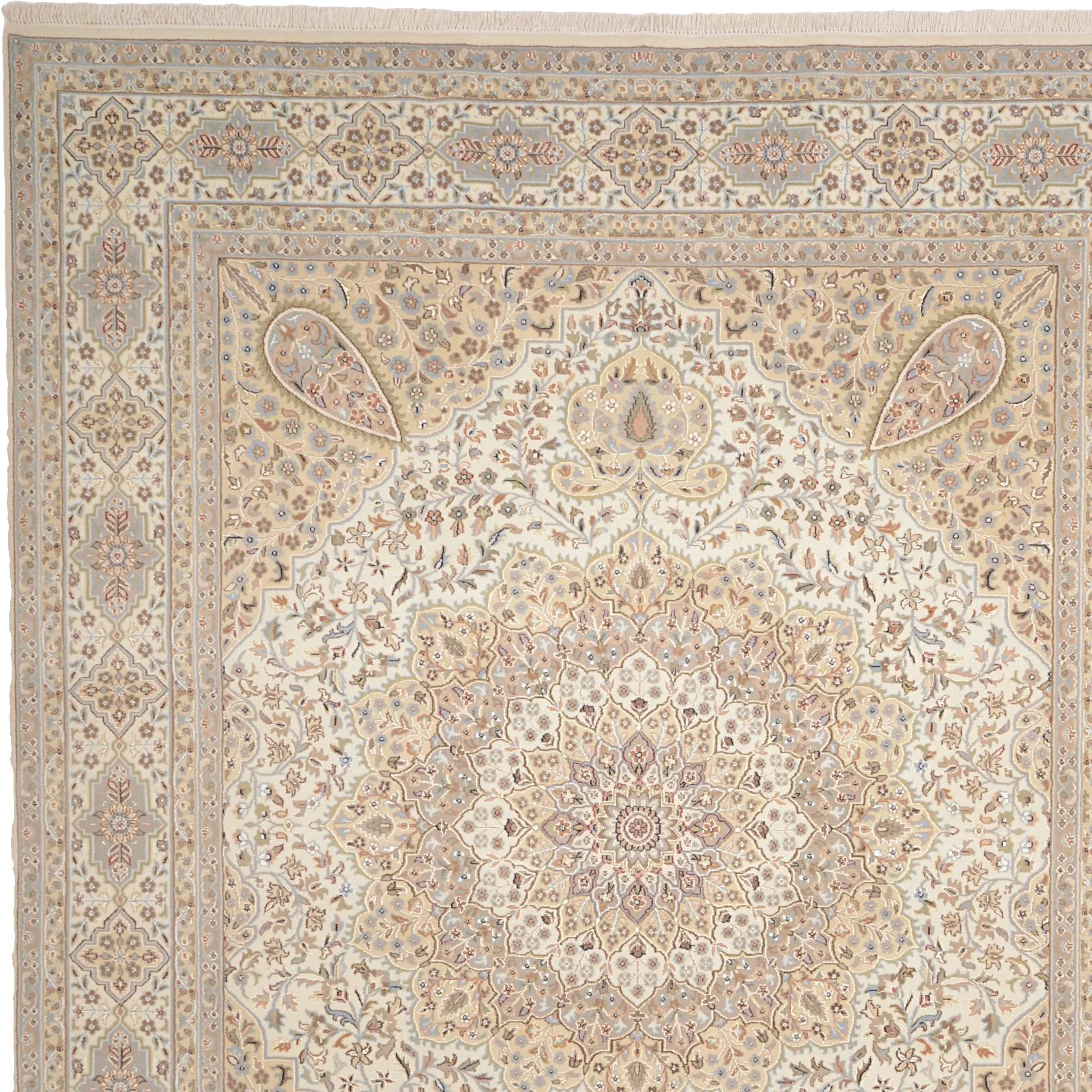 Hand-Knotted Tabriz Indian Rug, 243 × 302 cm - Image 6