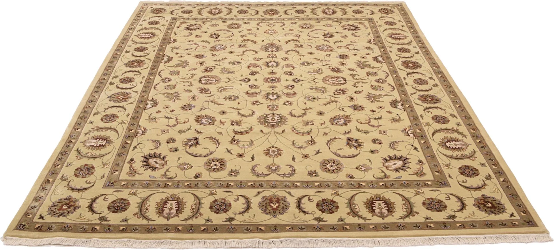Alternative view of Hand-Knotted Tabriz Indian Rug, 243 × 300 cm