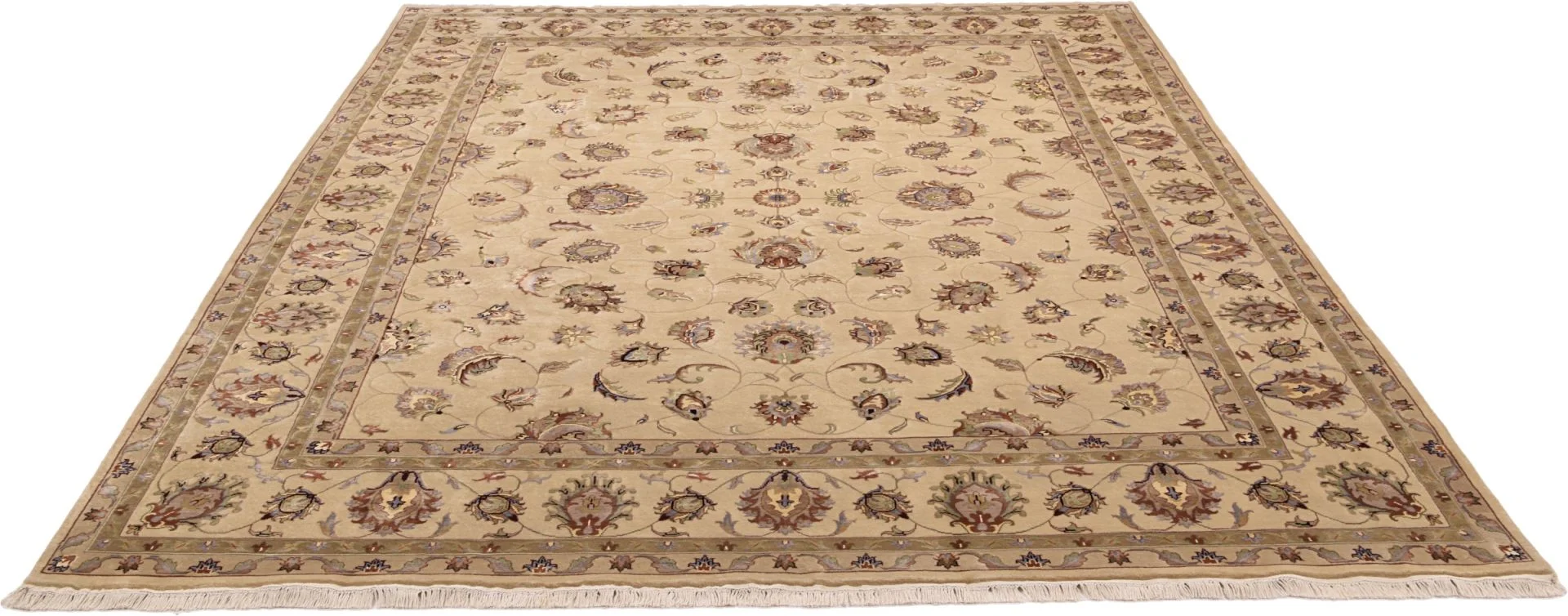 Alternative view of Hand-Knotted Tabriz Indian Rug, 274 × 366 cm