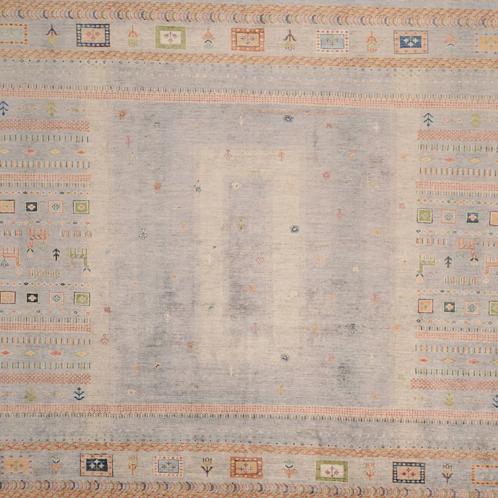 Alternative view of Hand-Knotted Samarkand Pakistani Rug, 247 × 296 cm, Wool