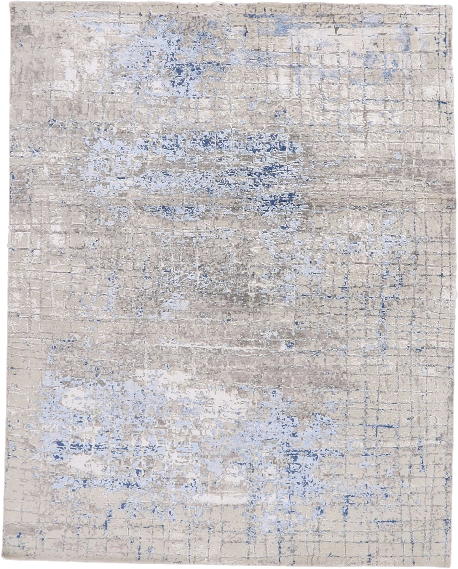 Wool & Silk Indian Rug 243 × 305 cm, hand-knotted