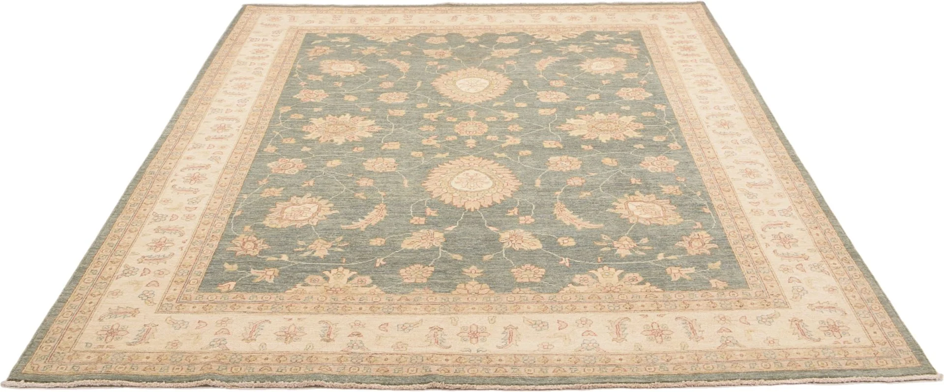 Wool Ziegler Pakistani Rug 246 × 295 cm, hand-knotted - Image 4