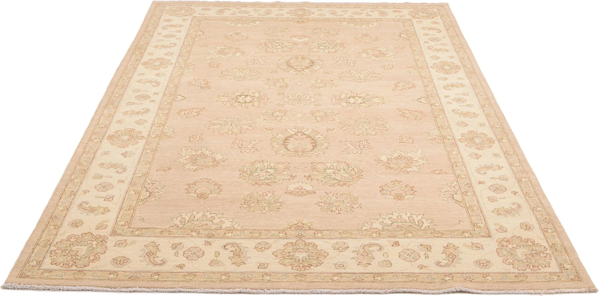 Ziegler Pakistani Rug 209 × 299 cm in Wool, hand-knotted - Image 4
