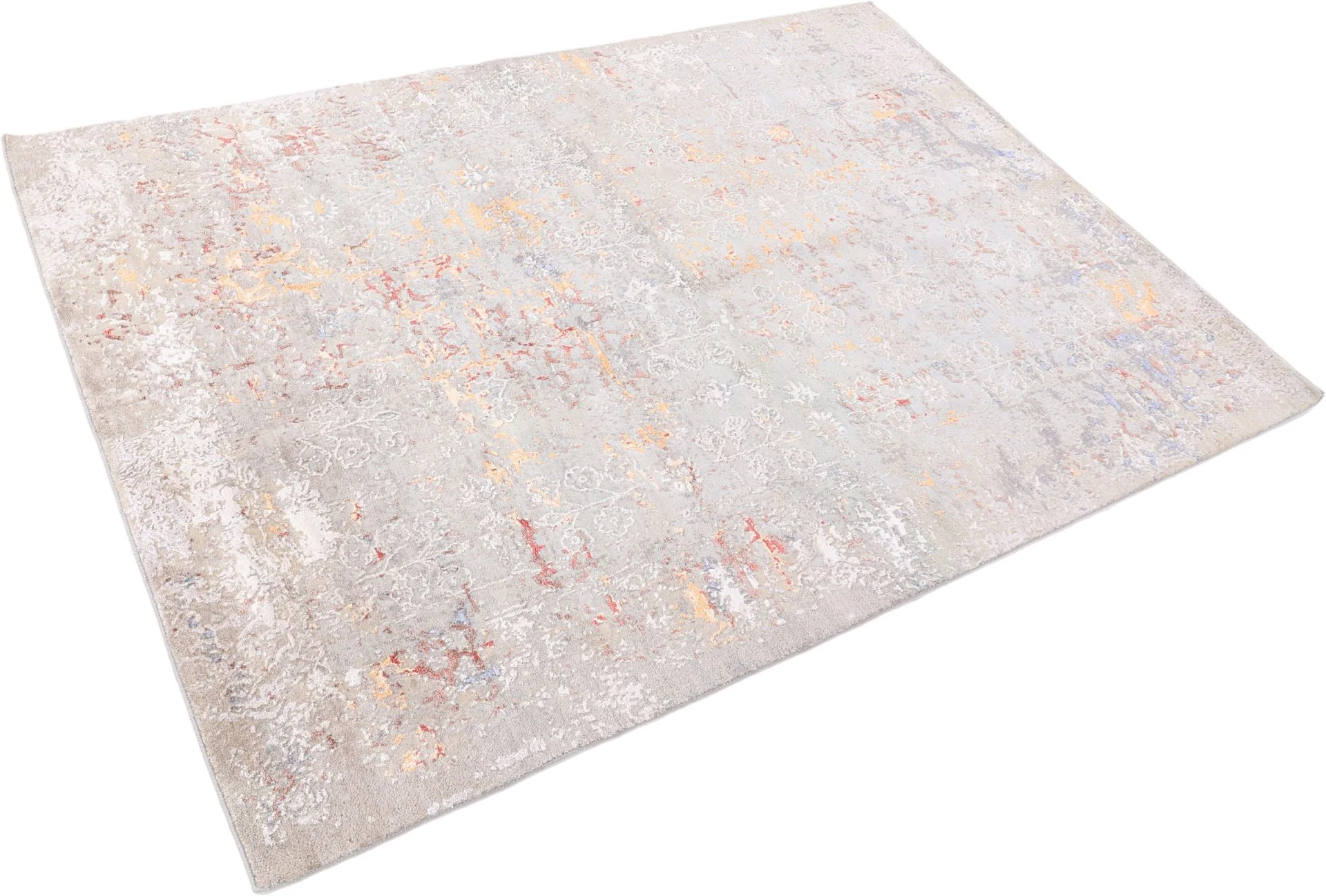 Alternative view of Hand-Knotted Indian Rug, 169 × 239 cm, Wool & Silk