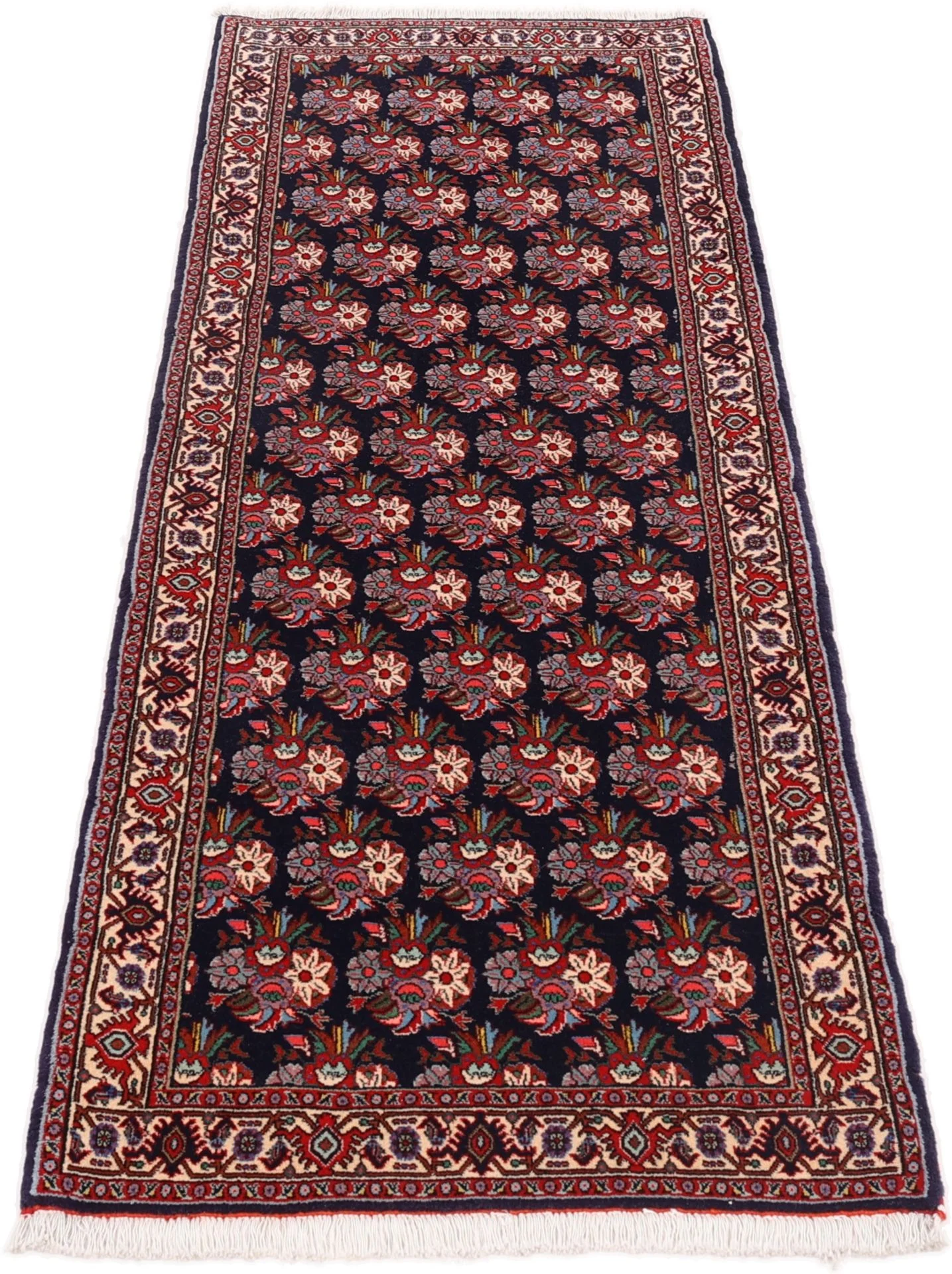 Alternative view of Wool Bijar Persian Rug 73 × 227 cm, hand-knotted