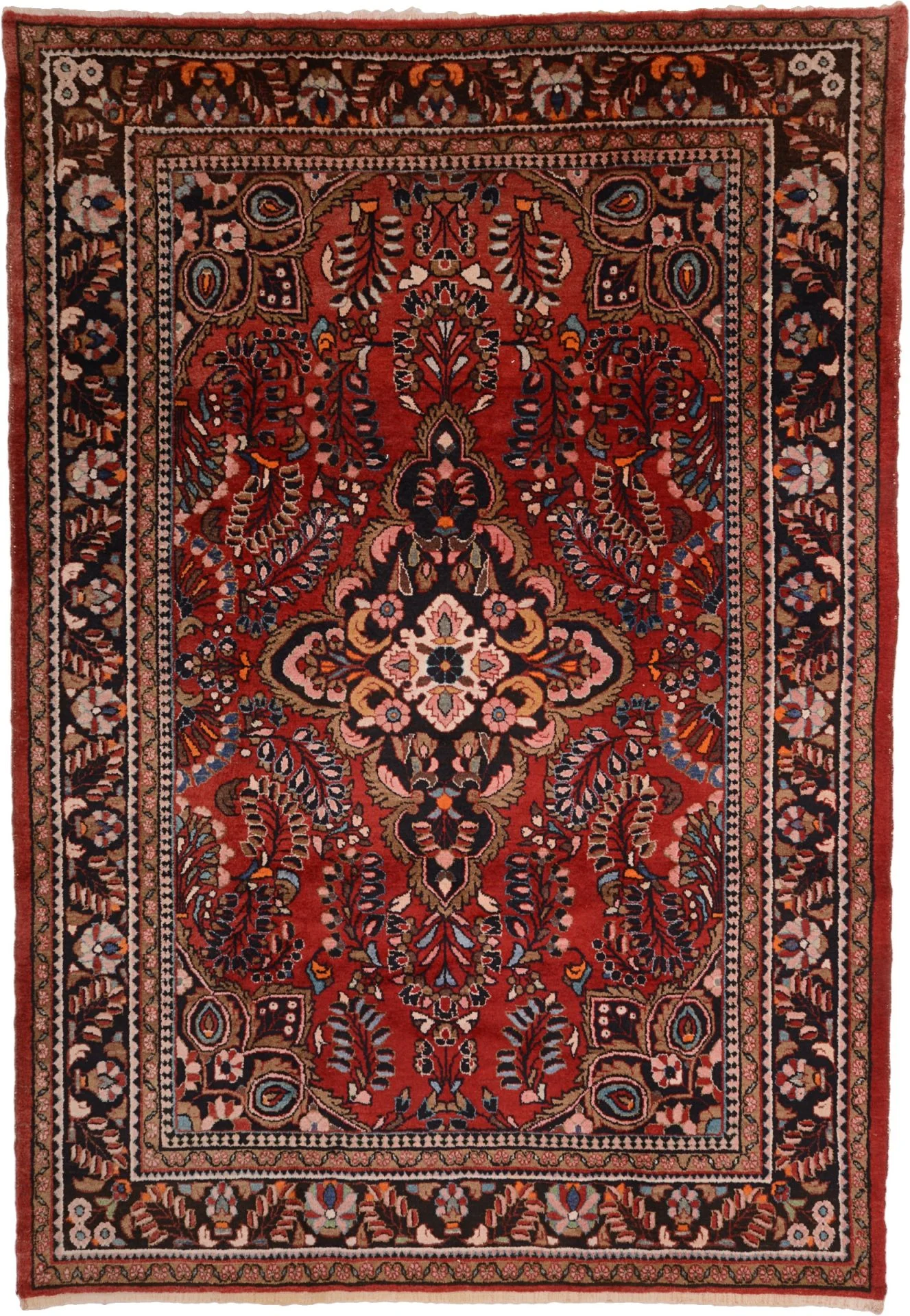 Hamadan Persian Rug 231 × 335 cm in Wool, hand-knotted
