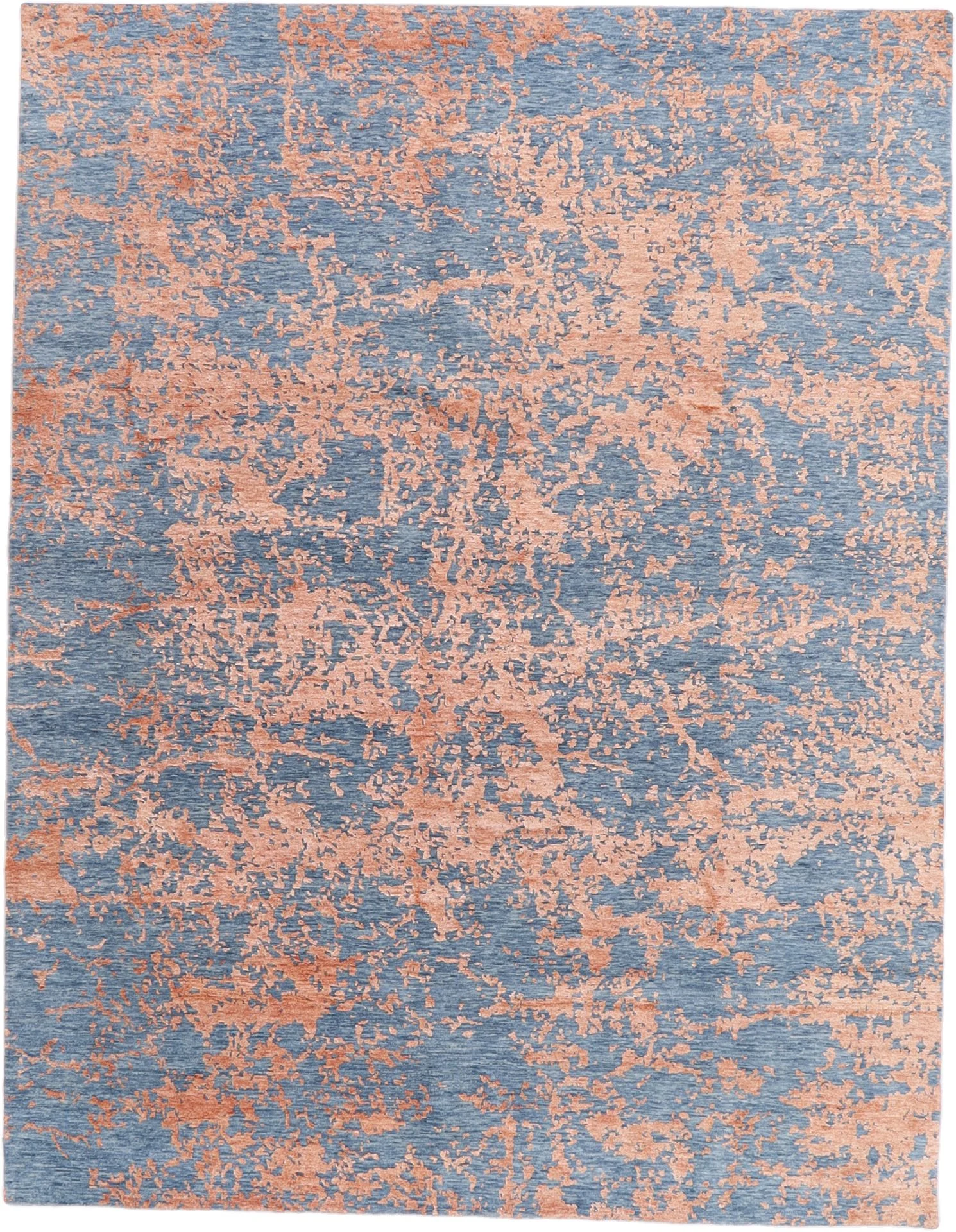 Wool & Silk Indian Rug 246 × 318 cm, hand-knotted