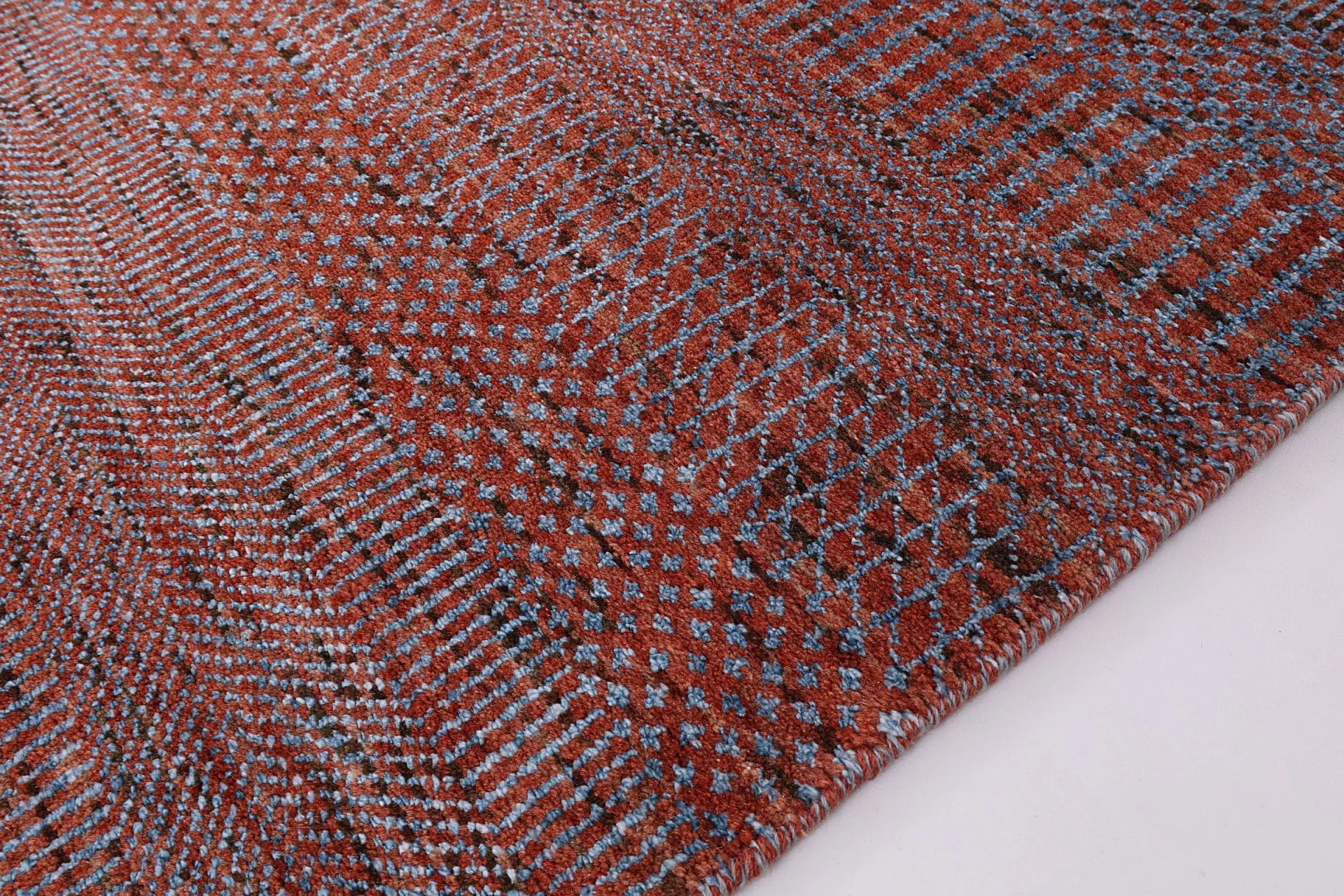 Wool & Silk Indian Rug 272 × 358 cm, hand-knotted - Image 6
