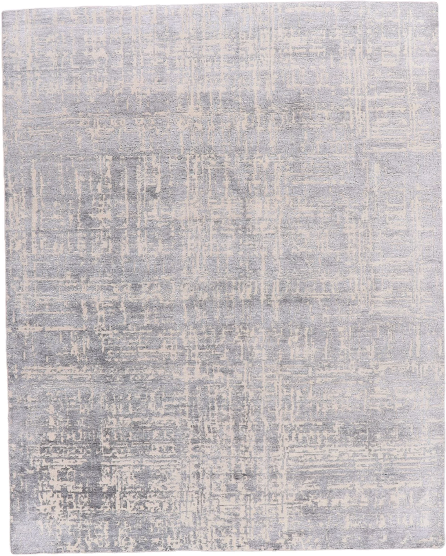 Wool & Silk Indian Rug 241 × 302 cm, hand-knotted