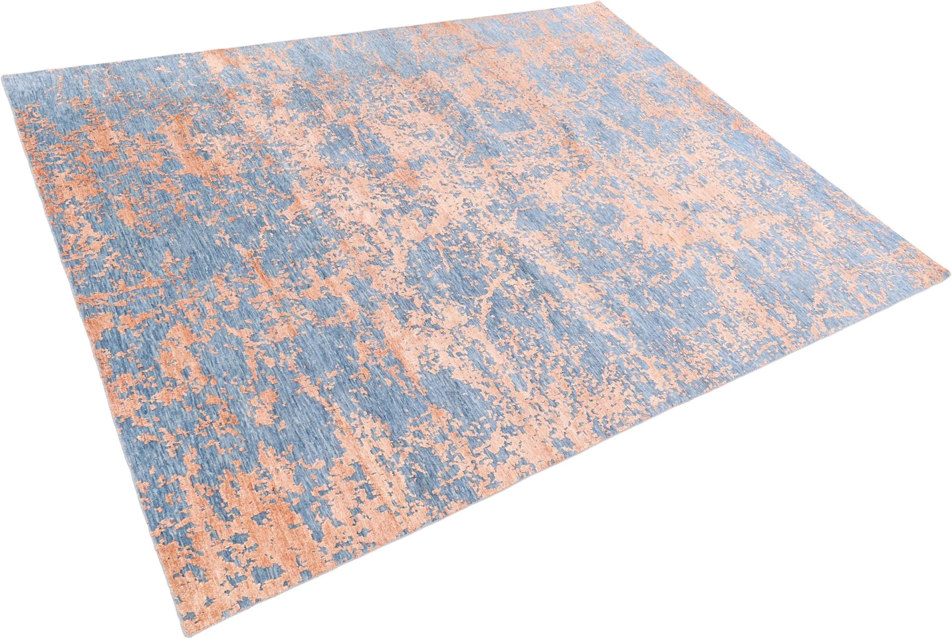 Alternative view of Wool & Silk Indian Rug 246 × 318 cm, hand-knotted